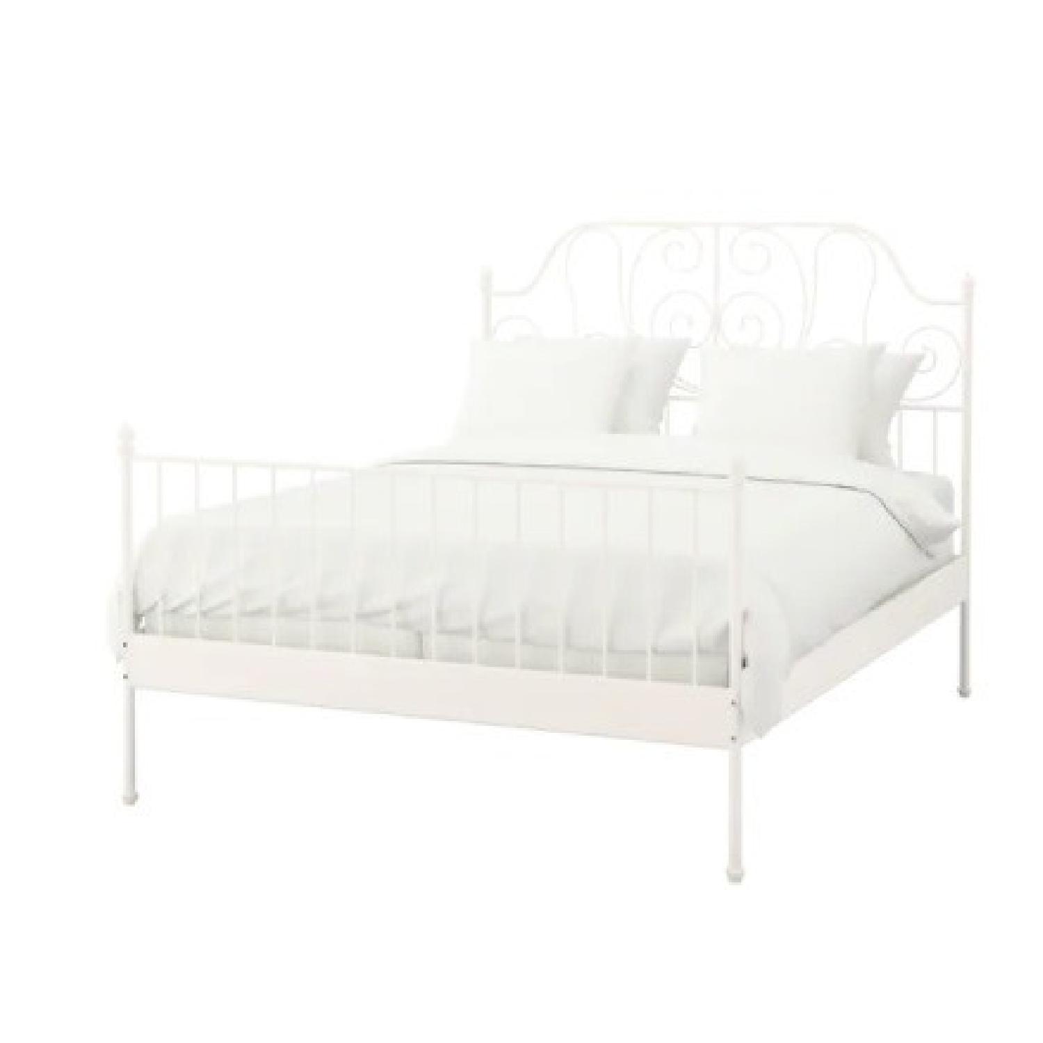 IKEA White Queen Bed - image-4
