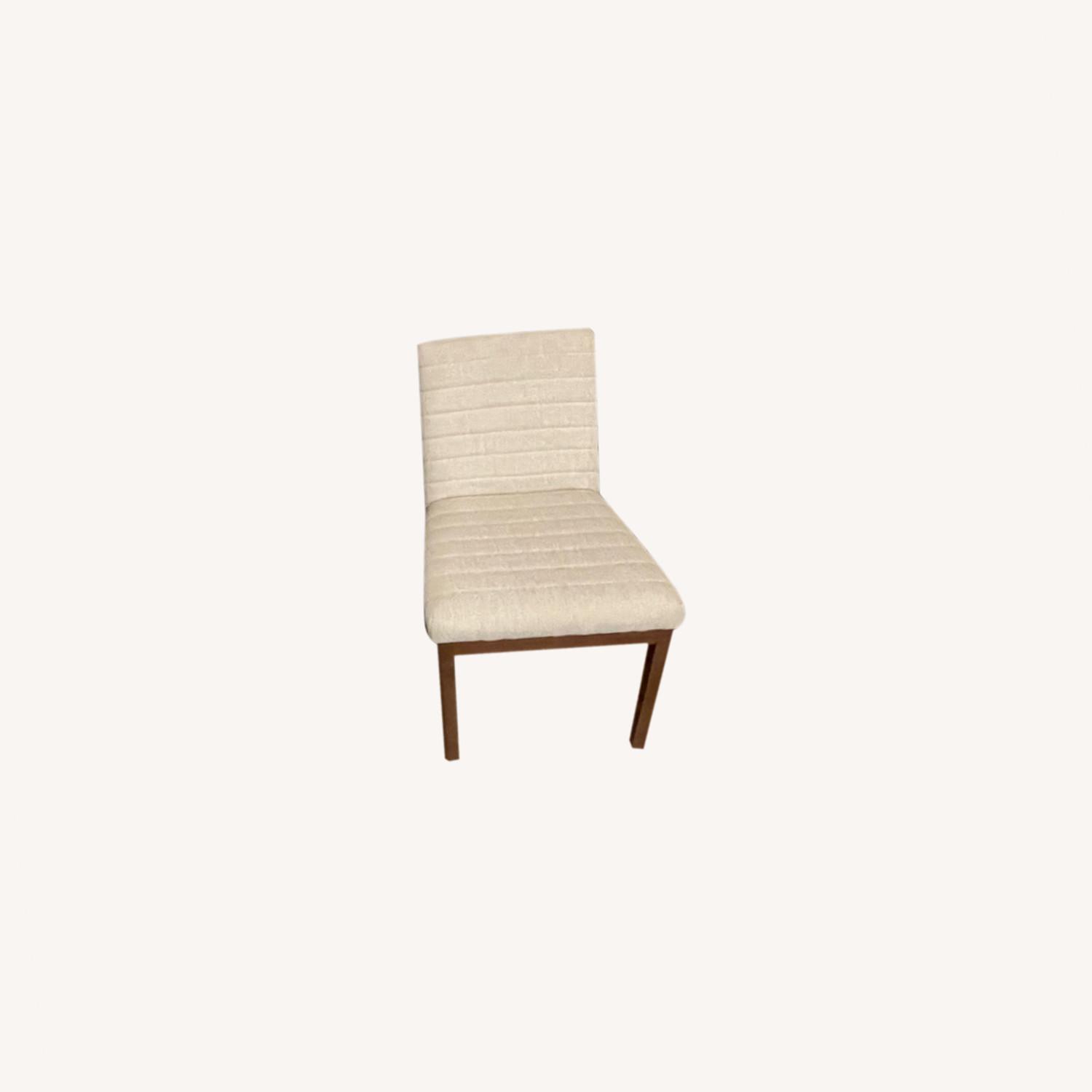 West Elm Winston Low Back Fabric Dining Chairs AptDeco