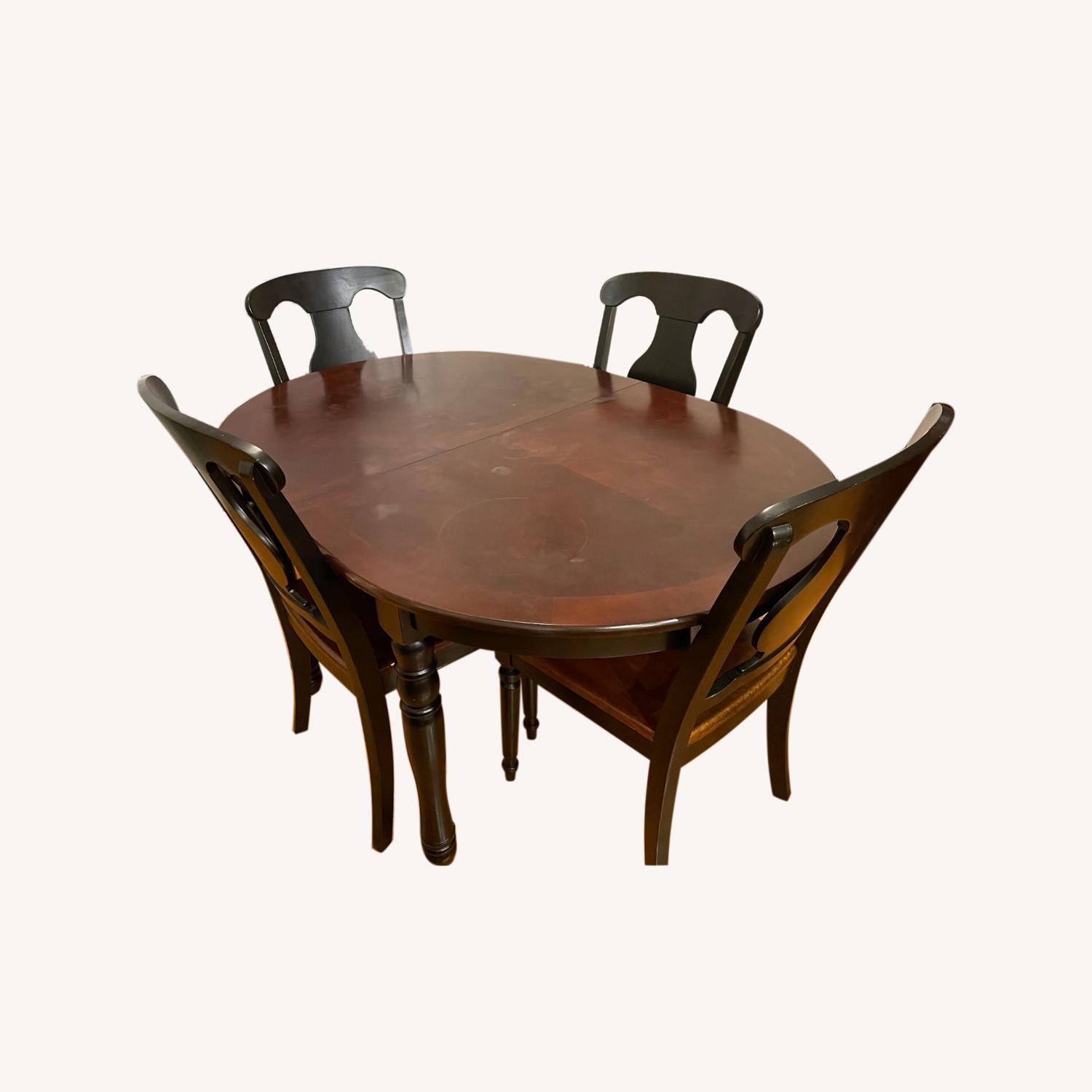 Farmhouse Dining Set with Extendable Table - image-0
