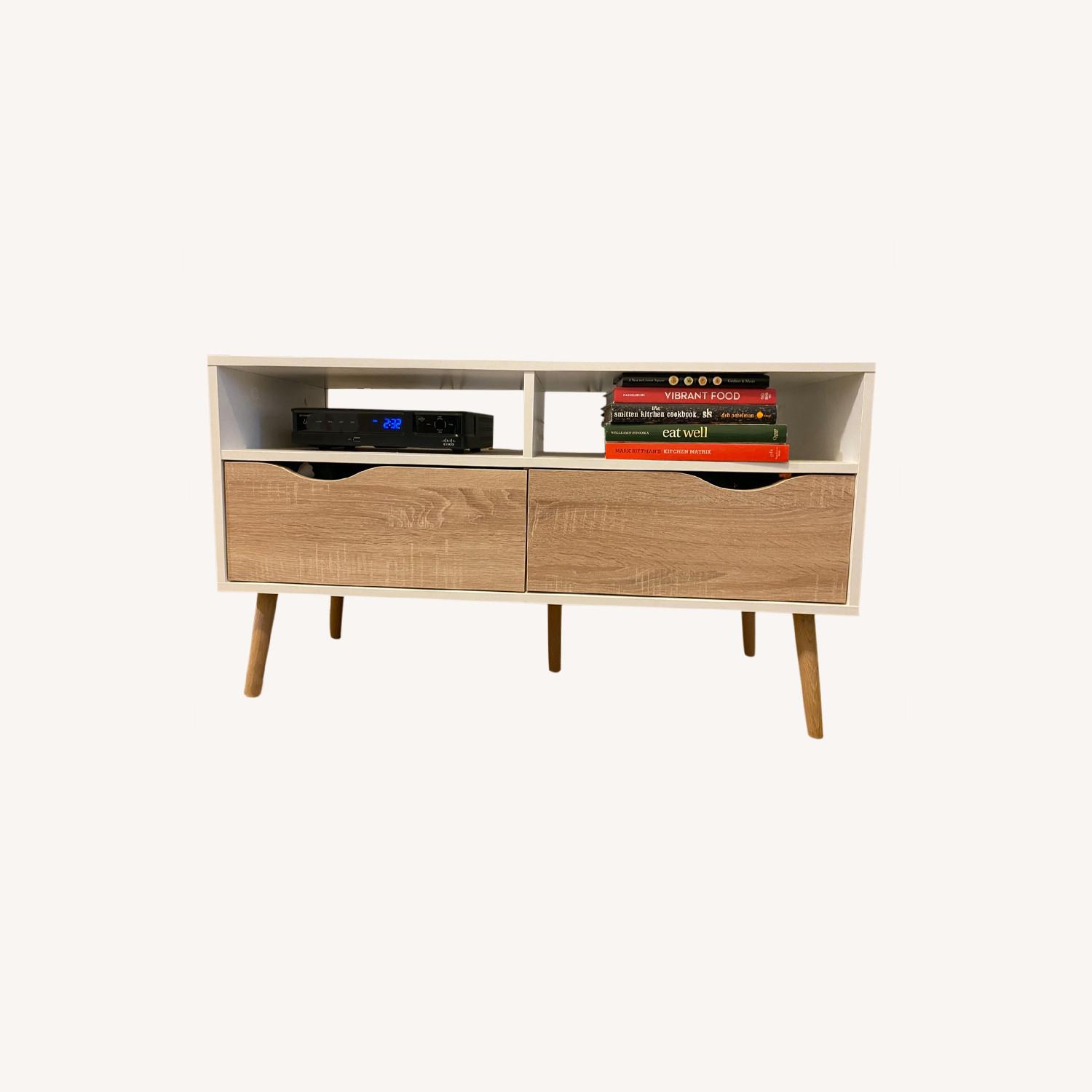 Tvilum TV Stand White Oak AptDeco