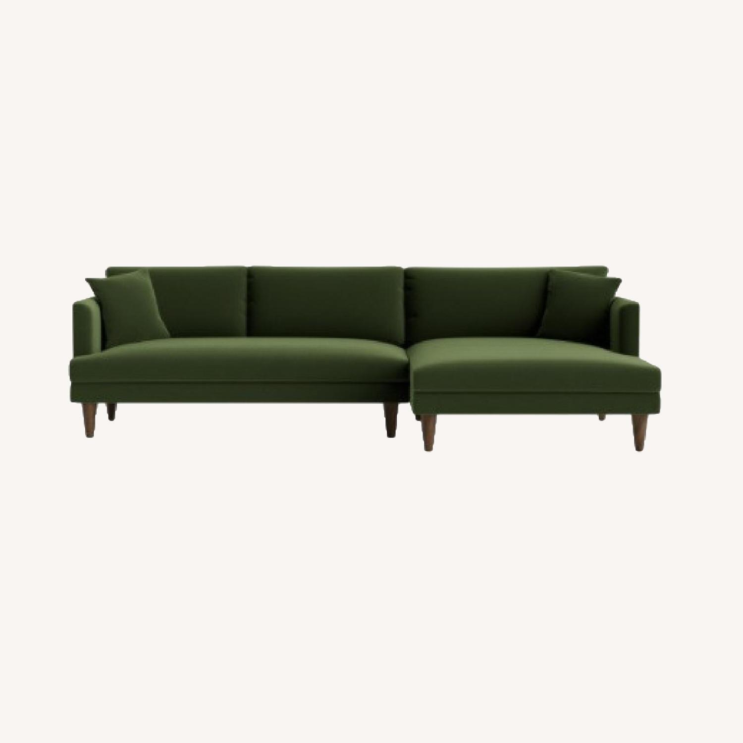 Joybird Royal Evergreen Lewis Sectional - image-0