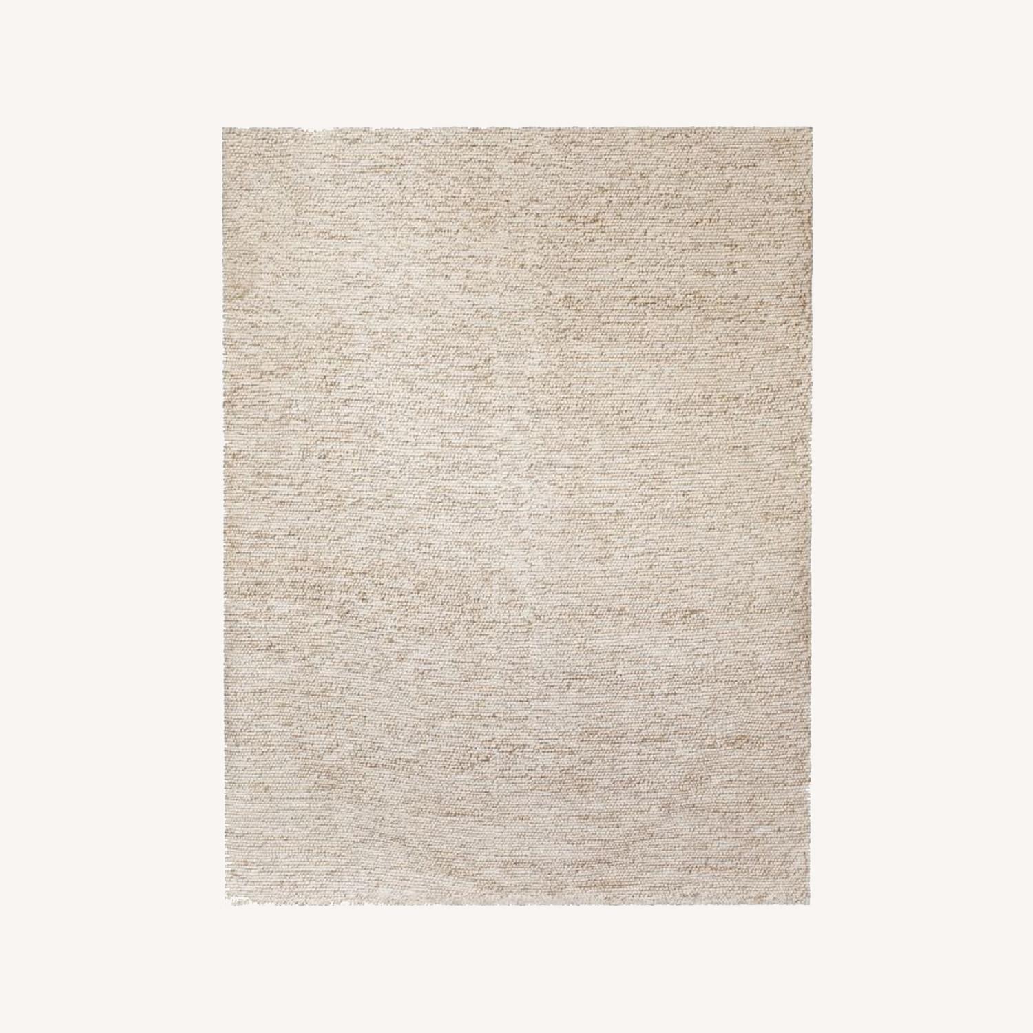 West Elm Mini Pebble Jute Wool Rug, 8x10, Natural AptDeco