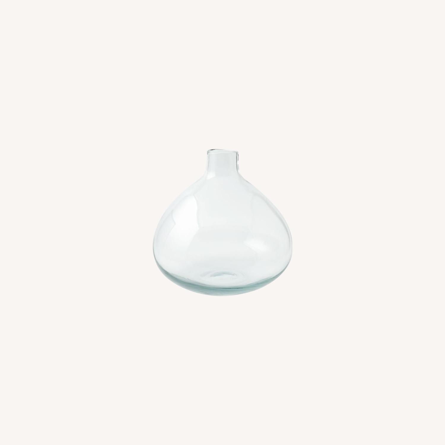 West Elm Oversized Glass Vase, Clear AptDeco