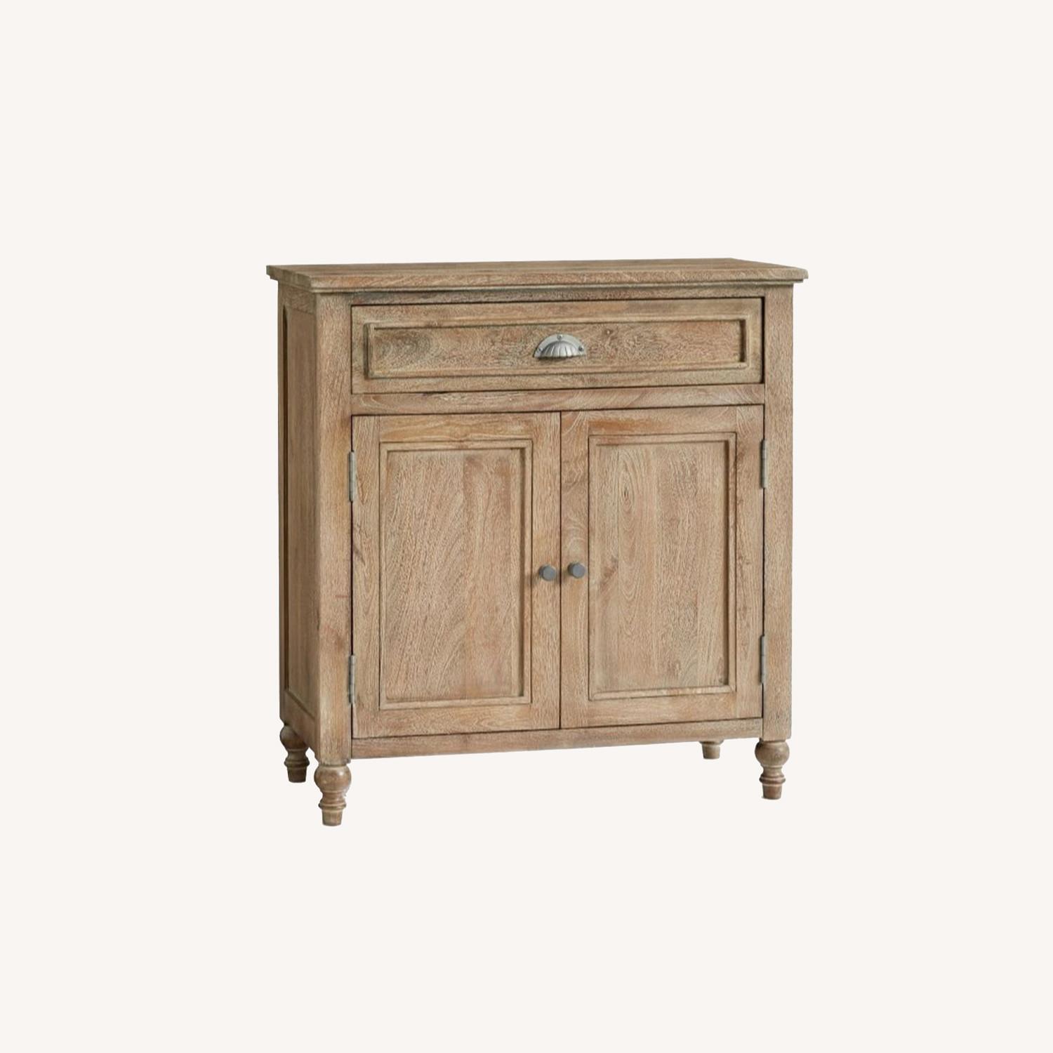 Pottery Barn Astoria Mango Wood Storage Cabinet - image-0
