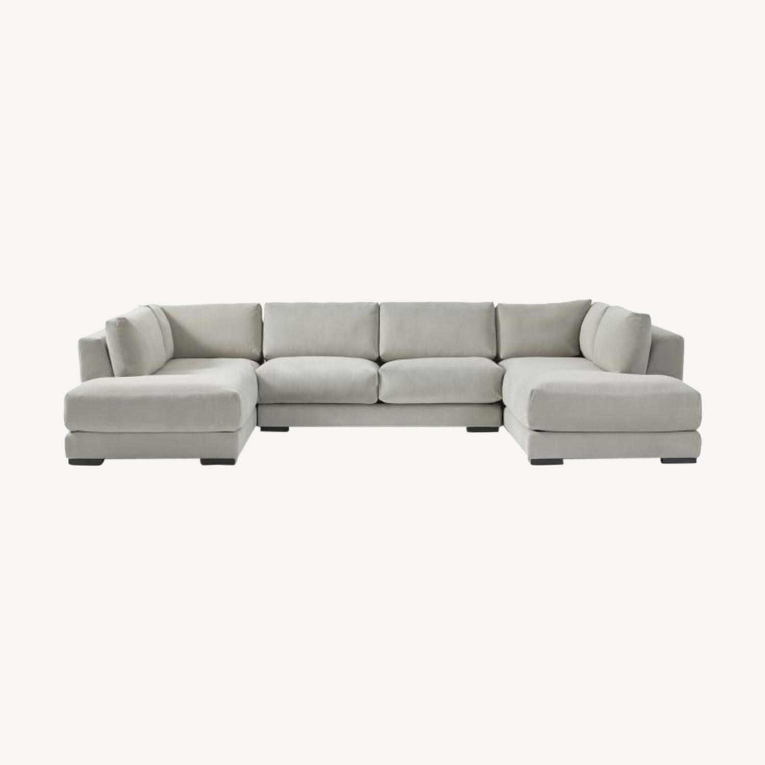 Dalton 3Piece UShaped Terminal Chaise Sectional AptDeco