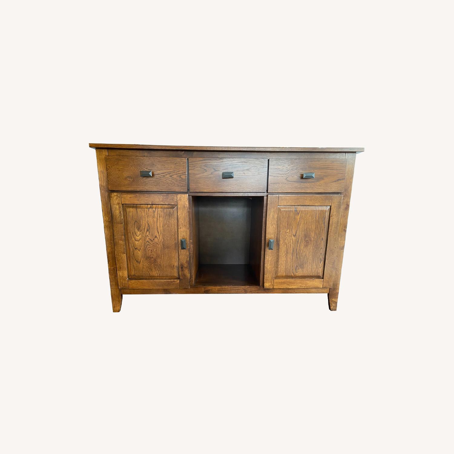 Home Goods Rustic Hutch with Great Storage AptDeco