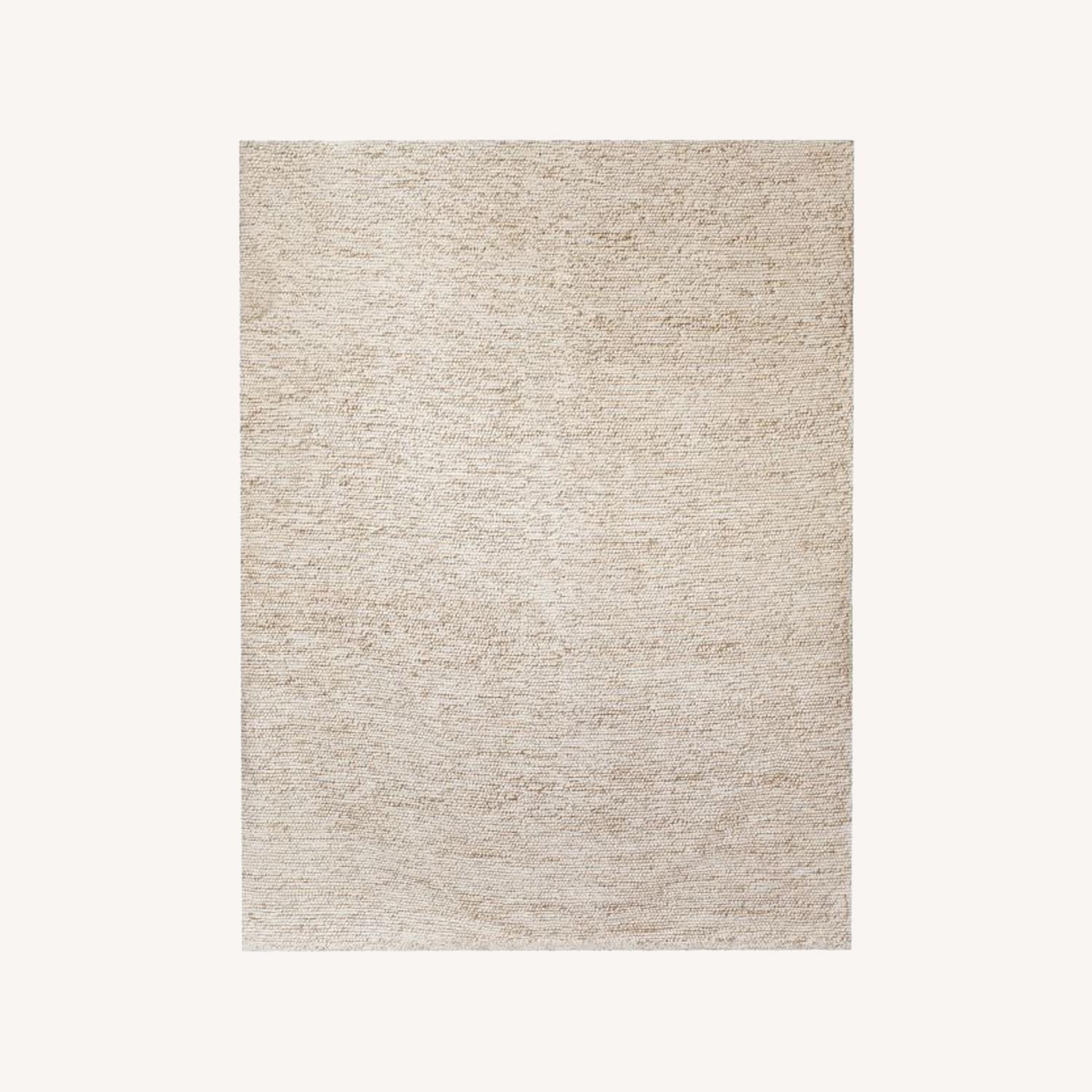 West Elm Mini Pebble Jute Wool Rug, 9x12, Natural AptDeco