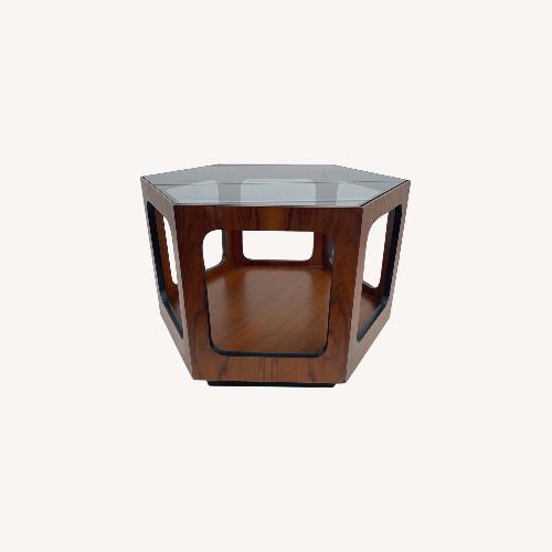 Used Mid-Century Smoked Glass Coffee Table by Lane for sale on AptDeco