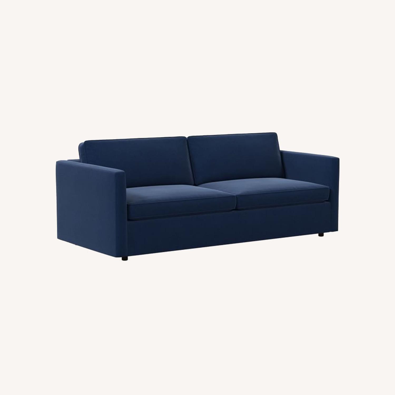 West Elm Harris 86" Sofa, Poly, Performance Velvet AptDeco