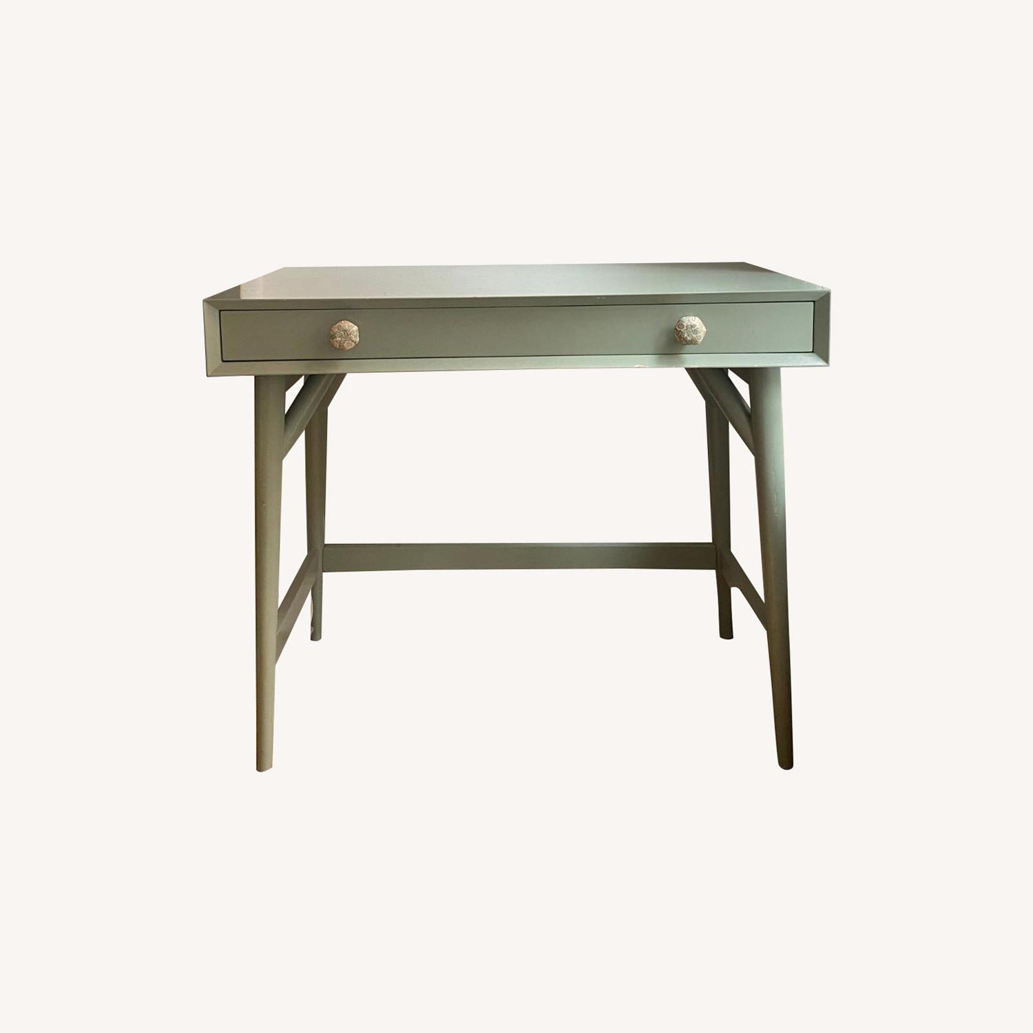 West Elm Mint Green Desk + Chair Set - image-0