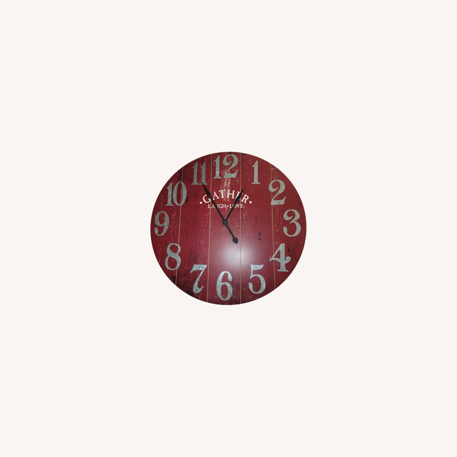 Pier 1 Imports Oversized Rustic Wall Clock - image-0