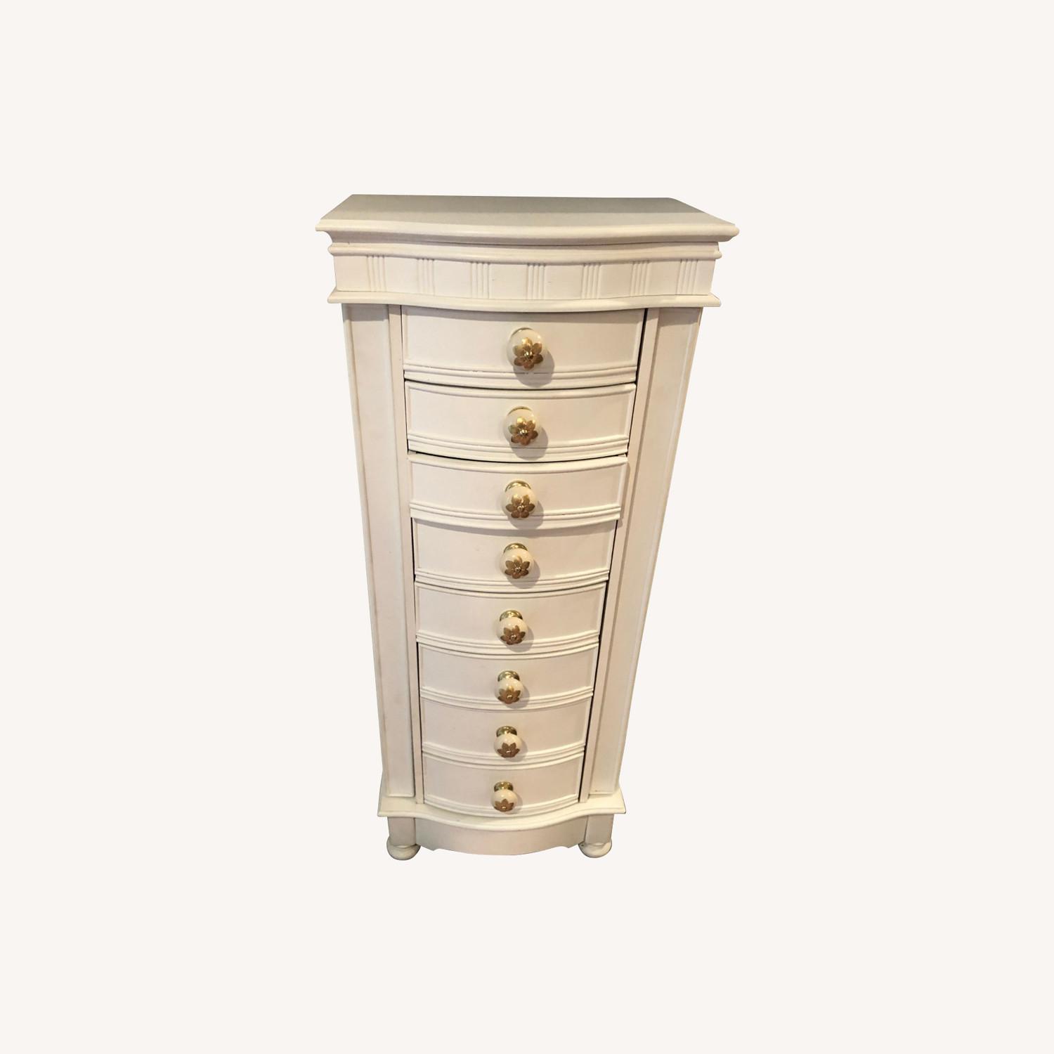 Powell Murphy Cream Jewelry Armoire AptDeco
