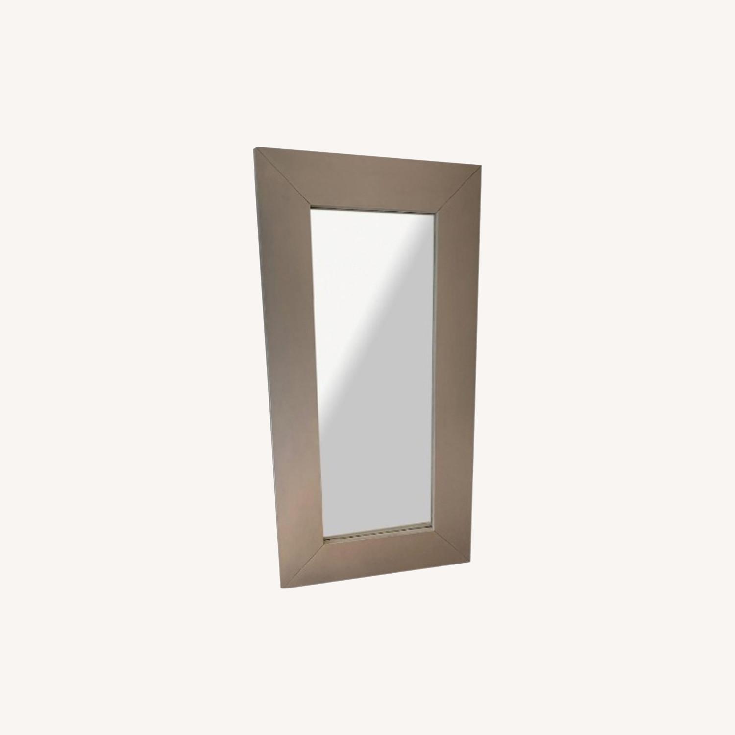 West Elm Mirror Distressed White AptDeco