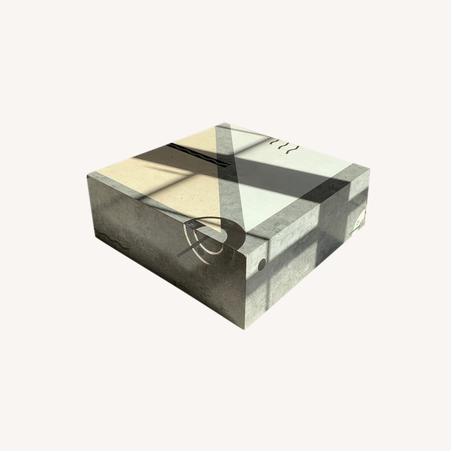 Vintage Memphis Oggetti Tavola Stone Coffee Table - image-0