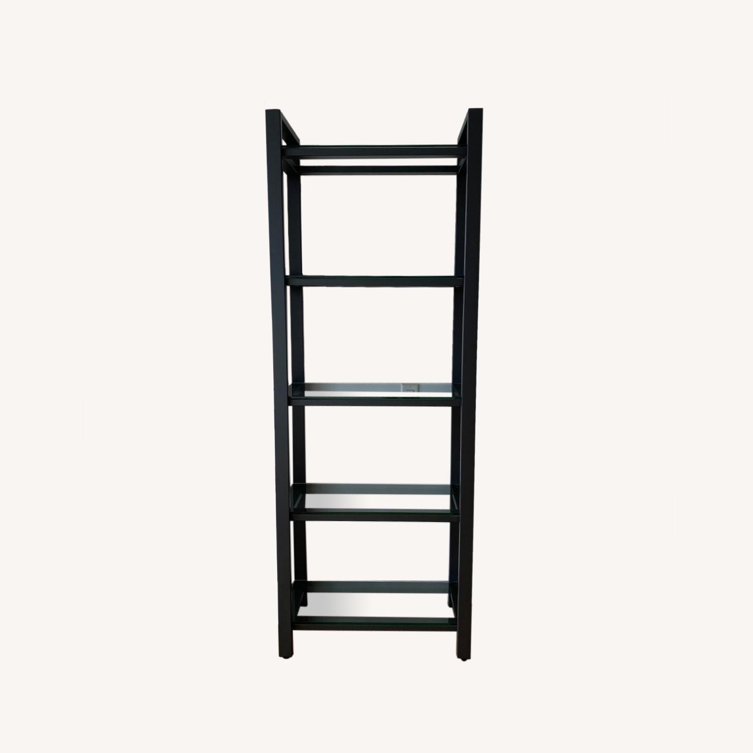 Crate and Barrel Pilsen Glass Shelves AptDeco