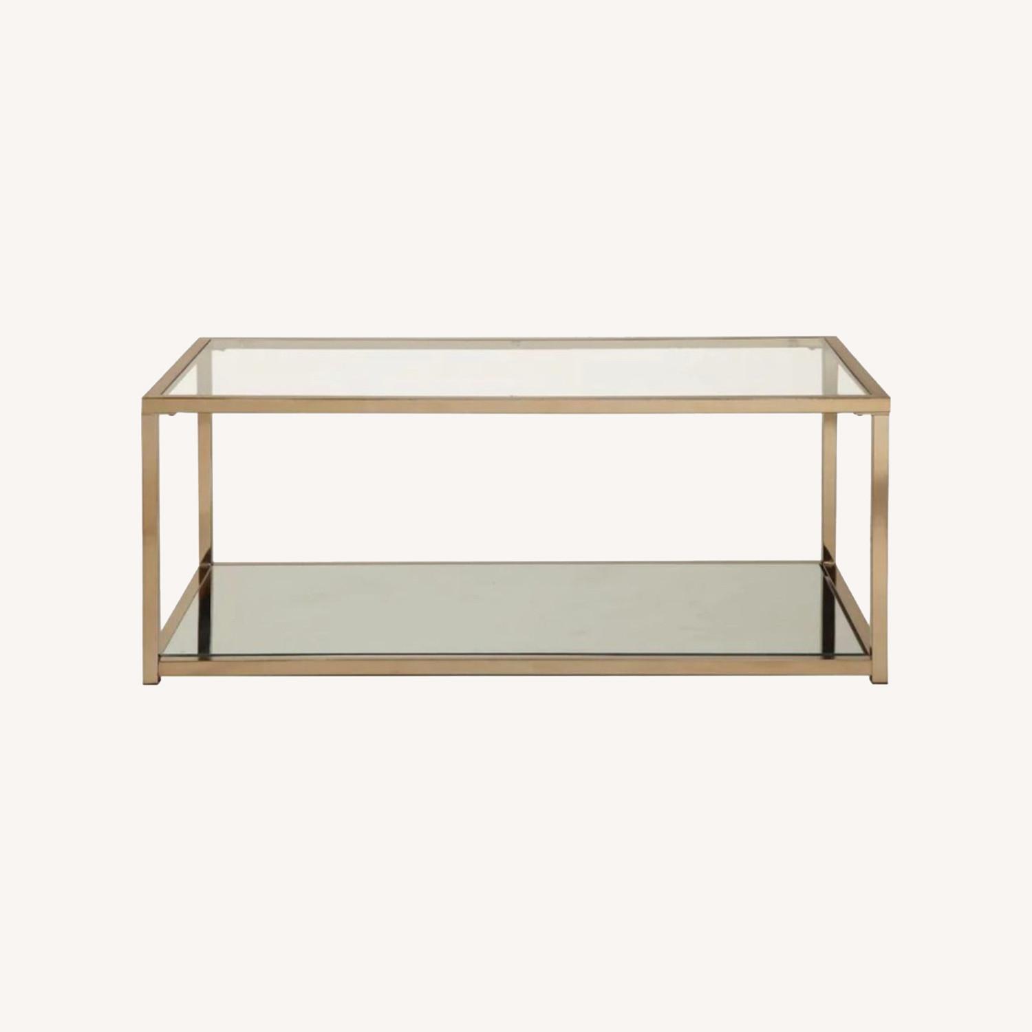 Wayfair Glass Mirror Coffee Table AptDeco