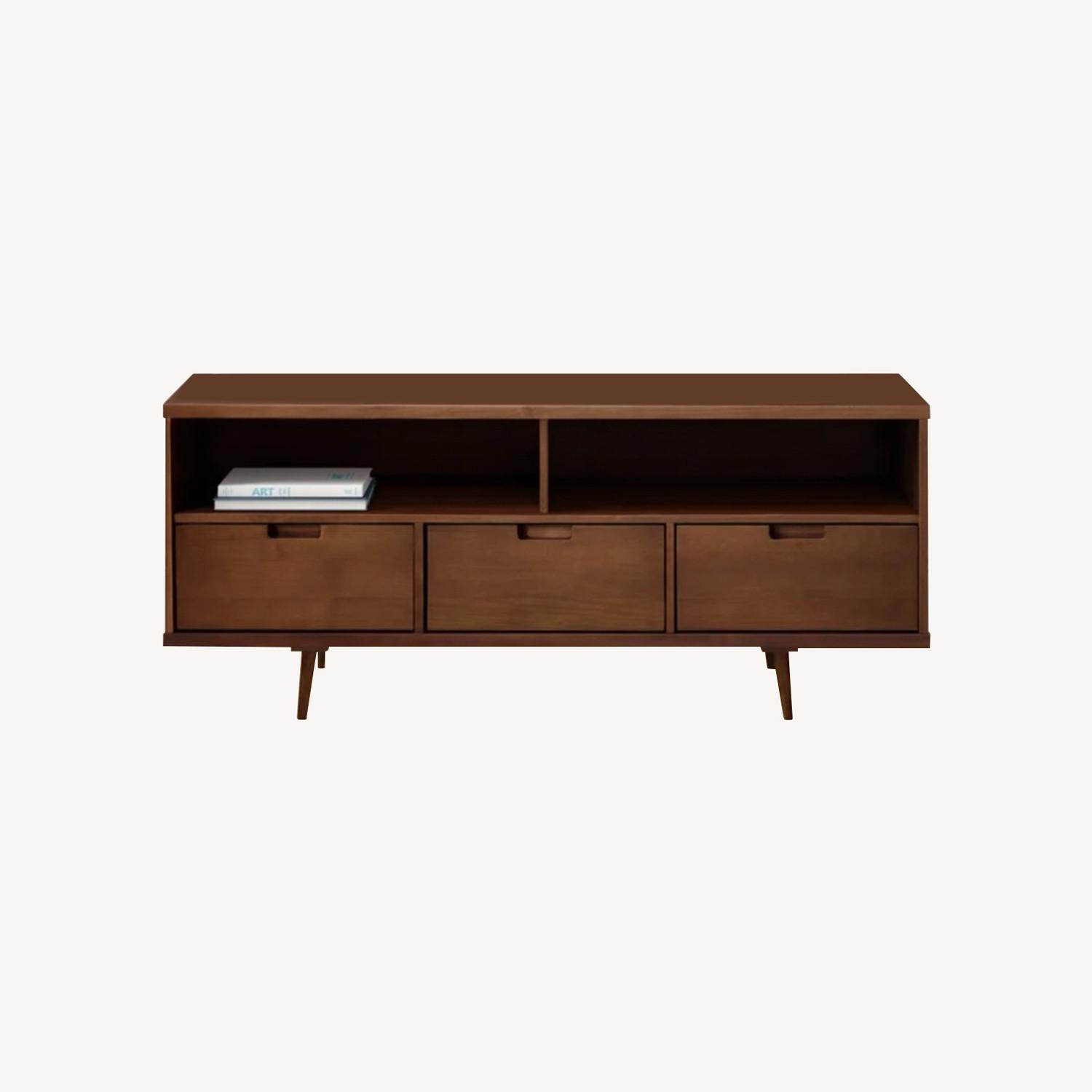Mercury Row Walnut TV Stand AptDeco