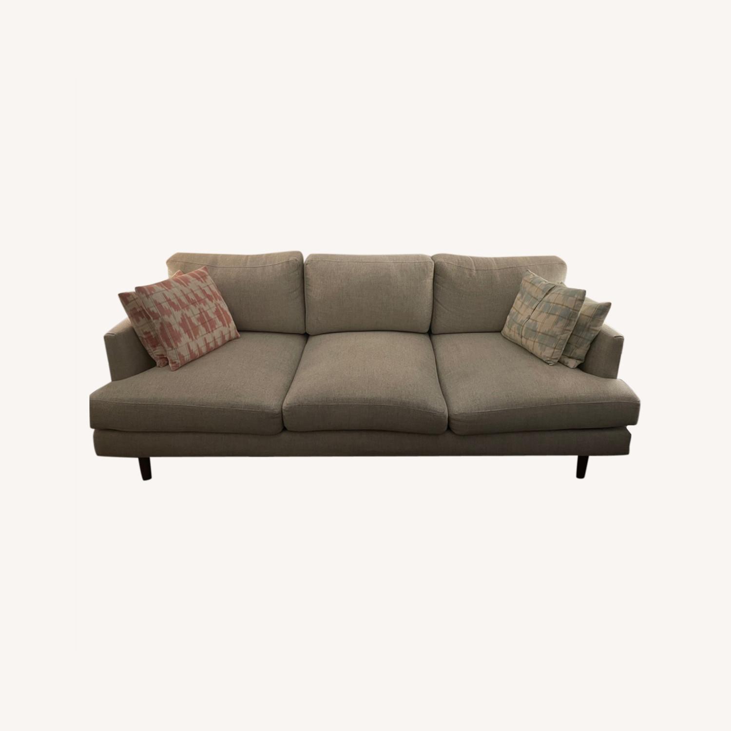 West Elm Light Gray Haven Loft Sofa AptDeco