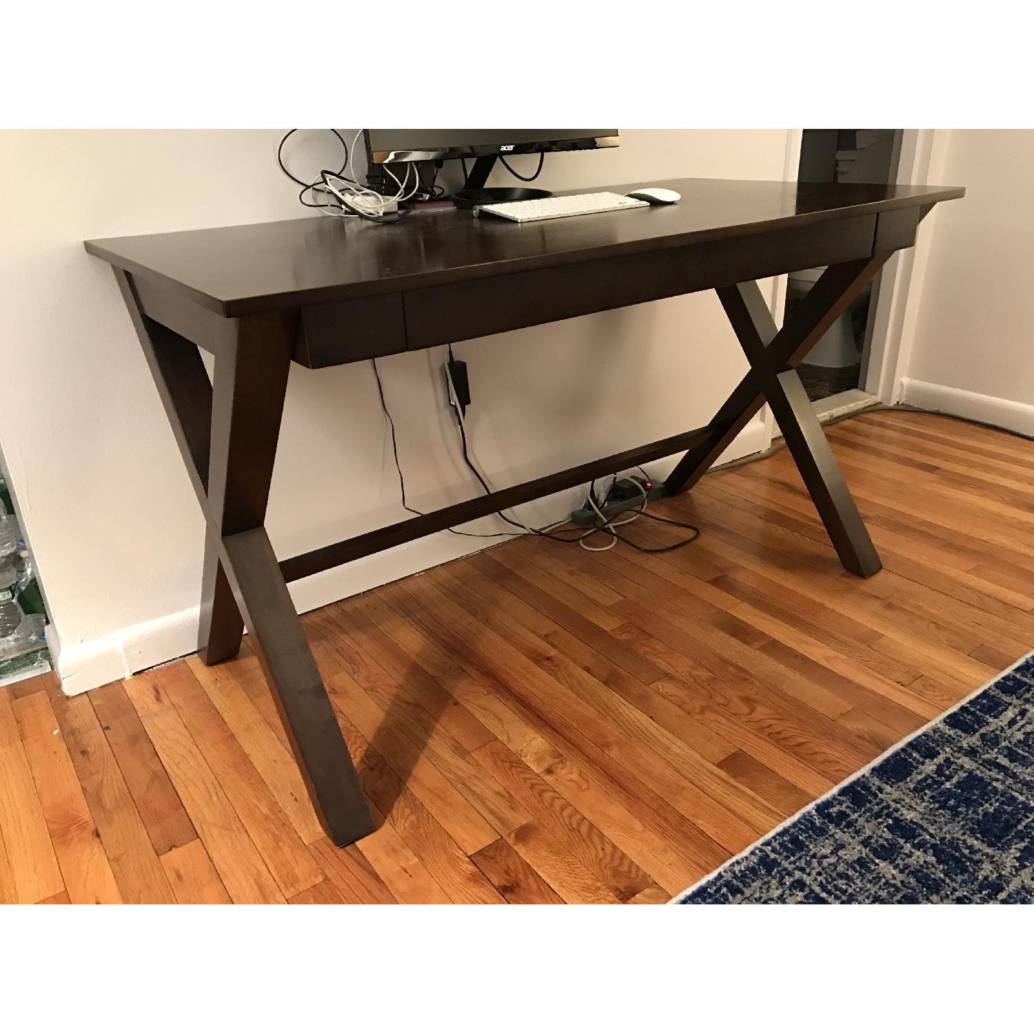 Wood Cross-Leg Desk - image-3