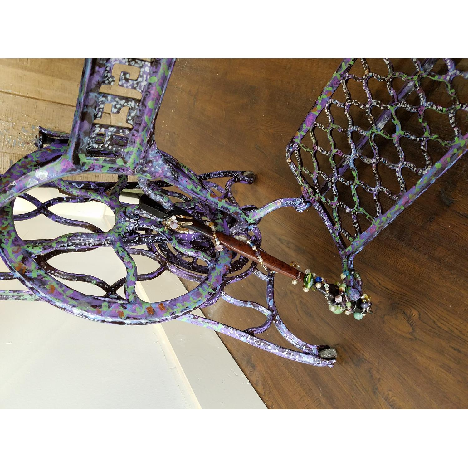 Repurposed Singer Sewing Machine Base Drop Leaf Side Table - image-6