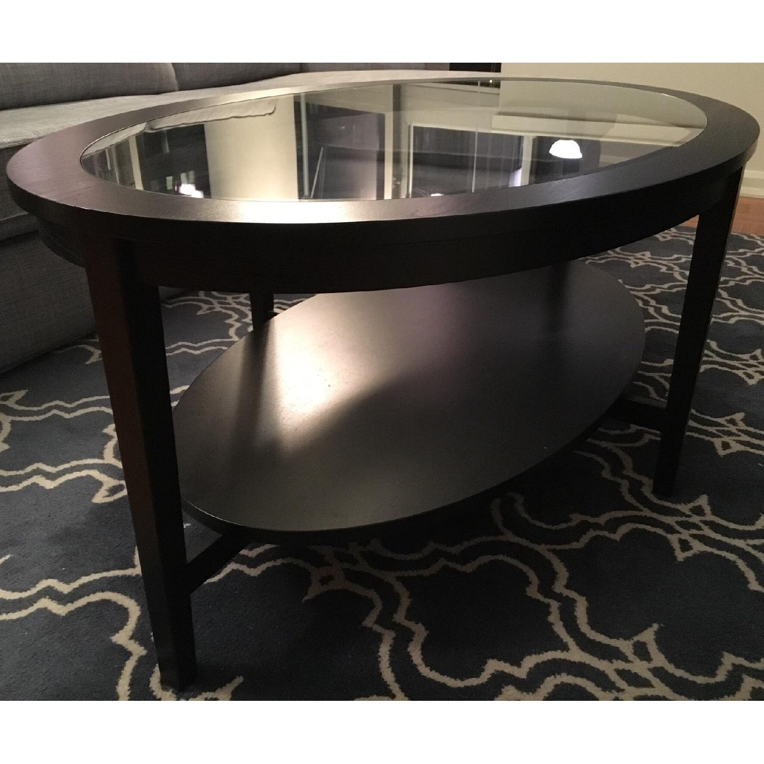 Ikea Malmsta Glass-Top Coffee Table - image-3