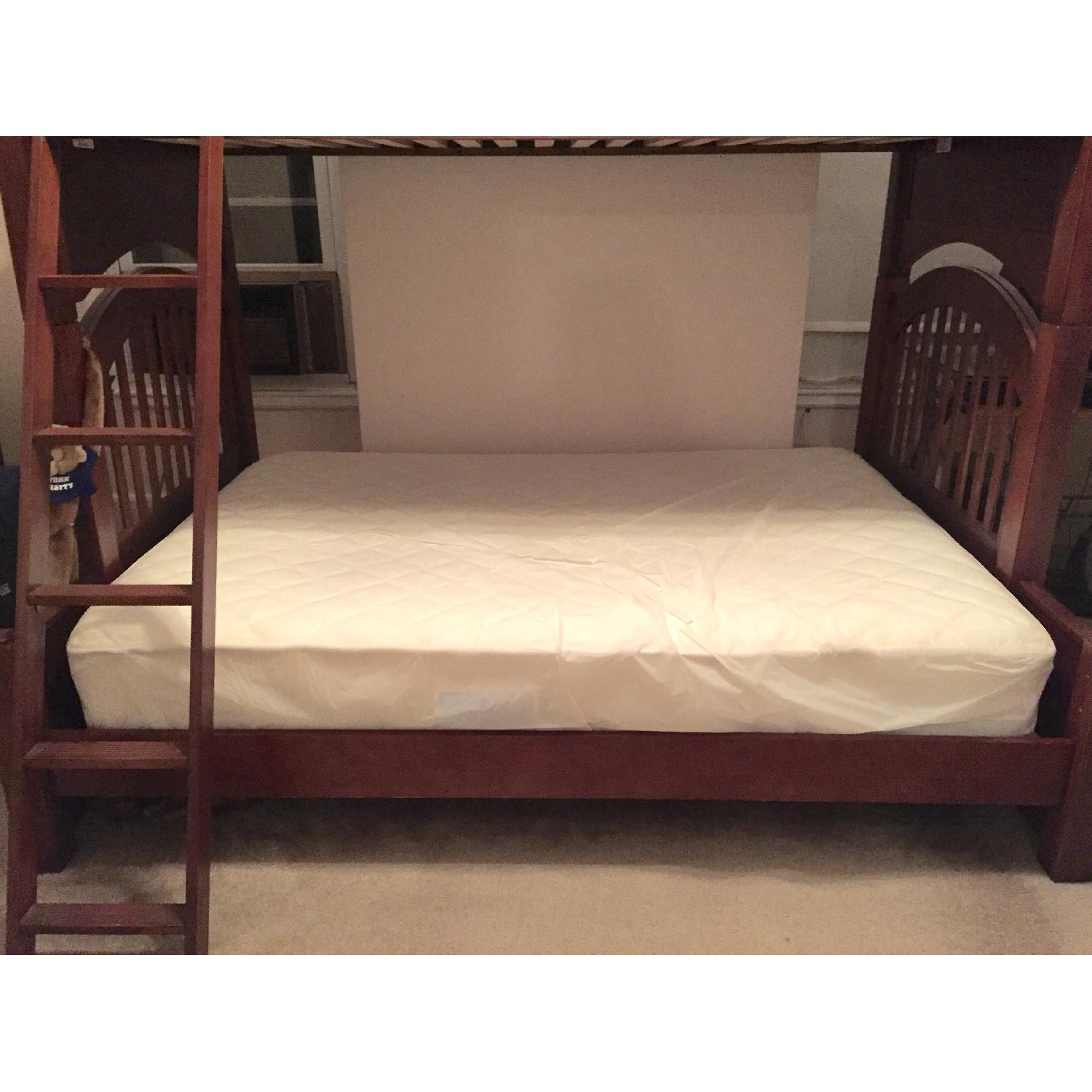 Raymour & Flanigan Convertible Twin Over Full Bunk Bed w/ Ladder - image-2