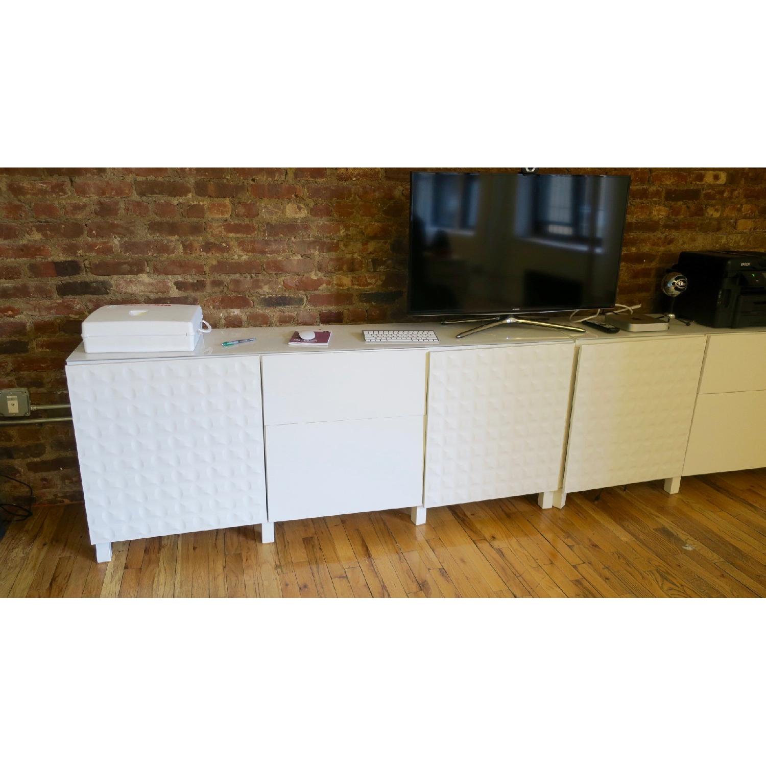 Ikea Besta Storage/Media Console in White - image-1
