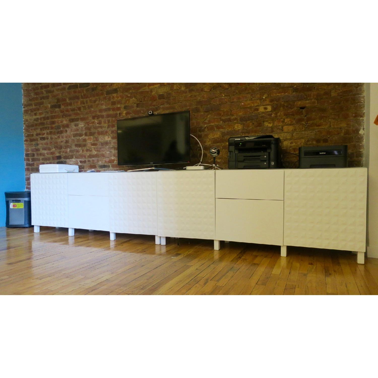 Ikea Besta Storage/Media Console in White - image-2
