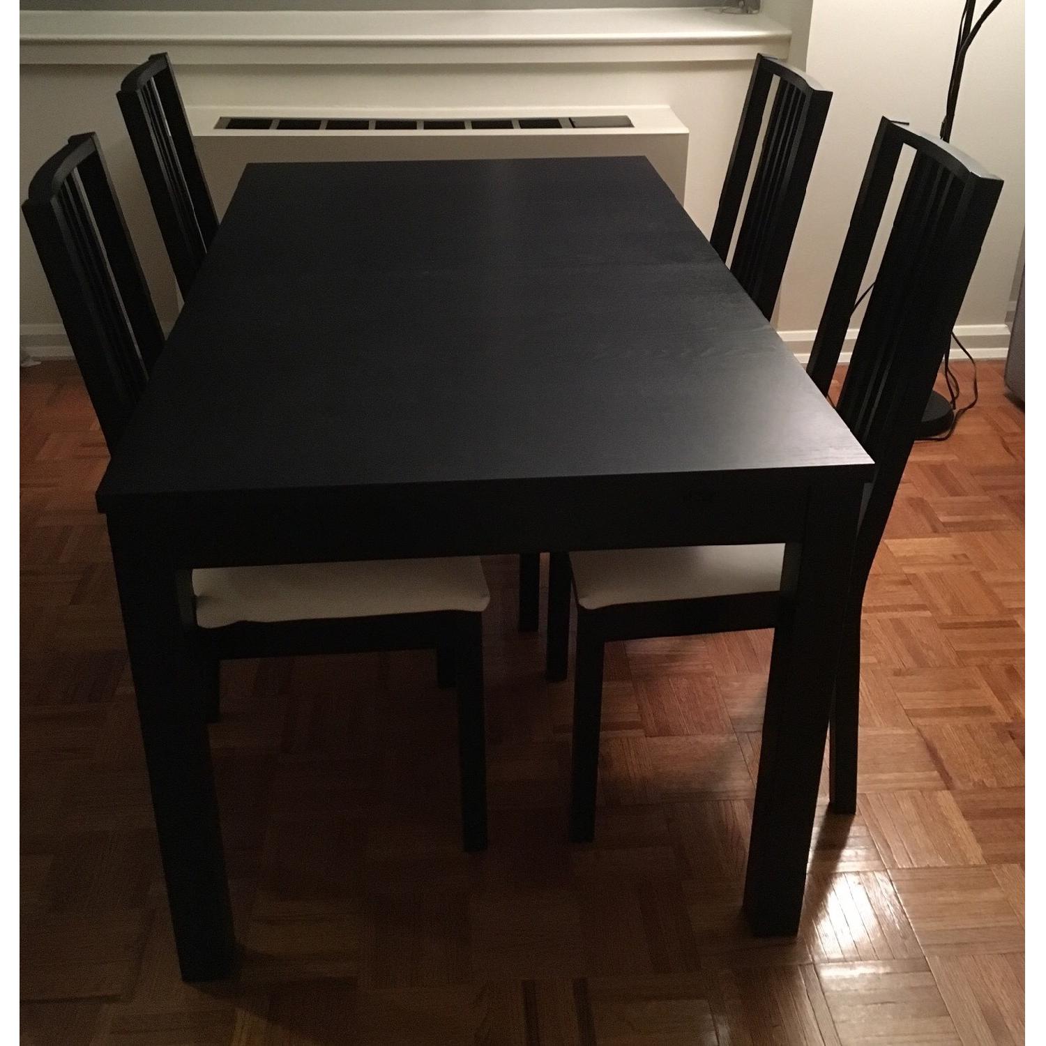 Ikea Bjursta Extendable Table w/ 4 Chairs - image-1