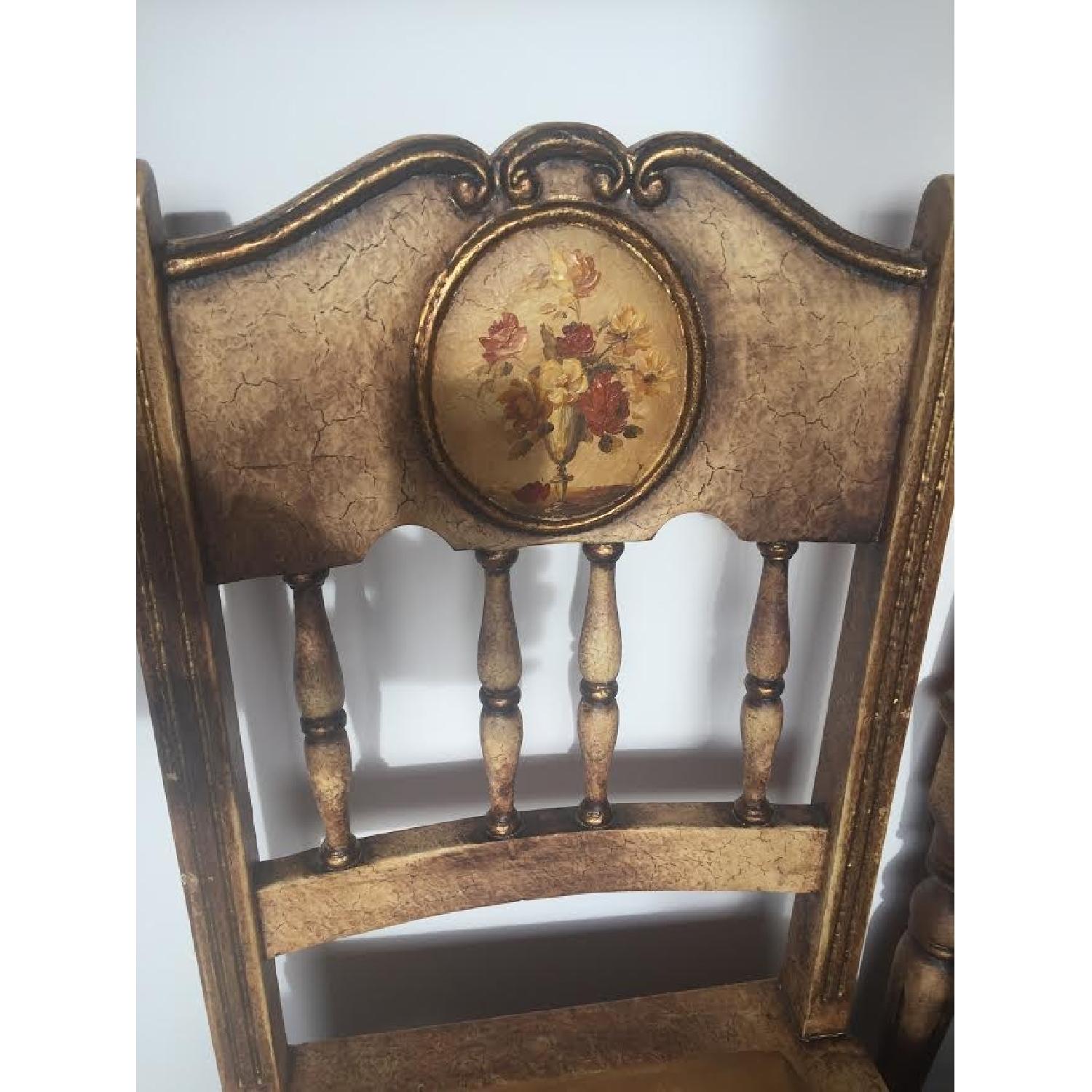 Raquel's Collection Writers Desk/Vanity w/ Handpainted Art - image-3