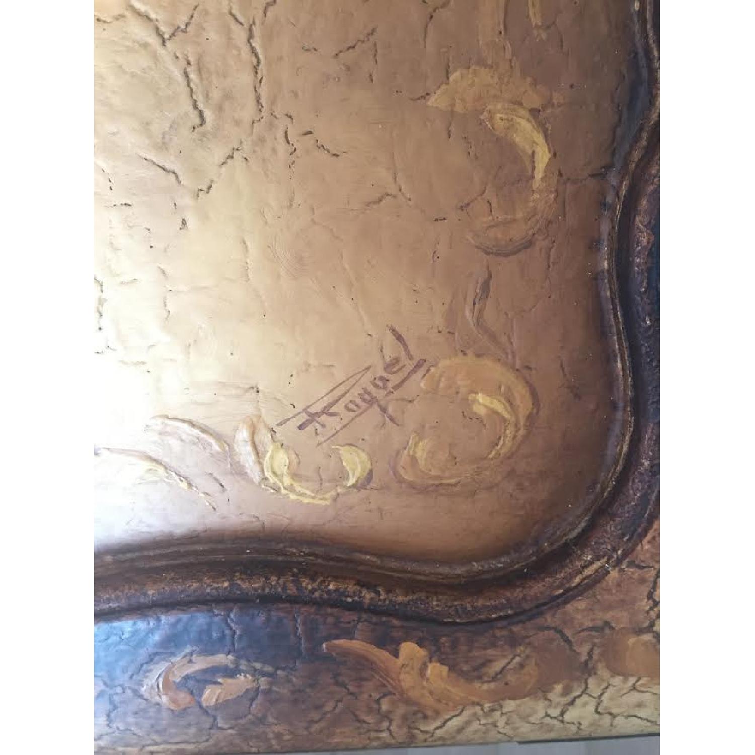 Raquel's Collection Writers Desk/Vanity w/ Handpainted Art - image-4