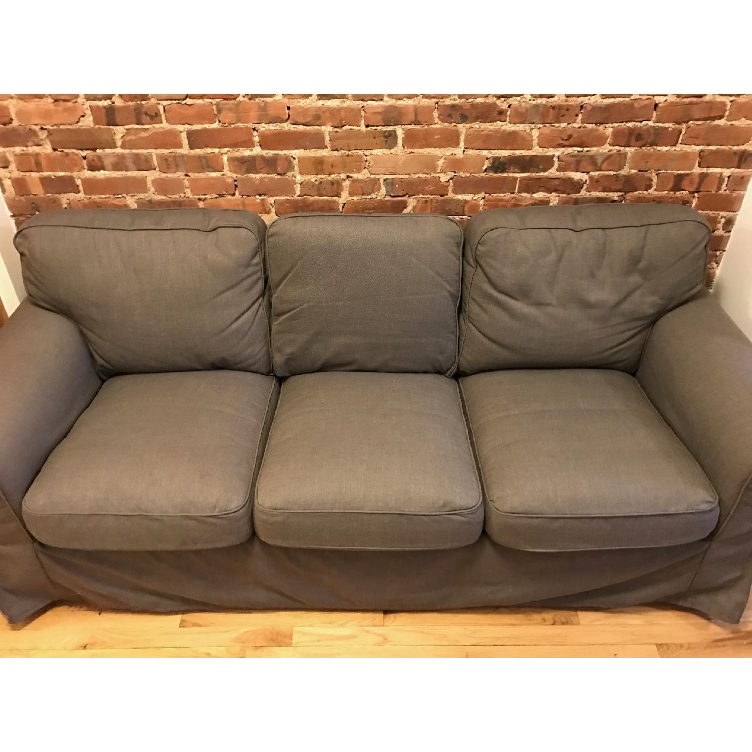 Ikea Ektorp Sofa in Nordvalia Dark Gray - image-1