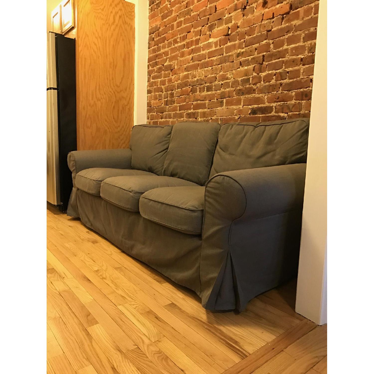 Ikea Ektorp Sofa in Nordvalia Dark Gray - image-3