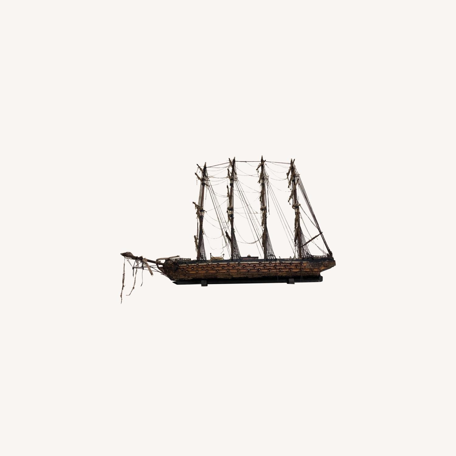 Vintage MCM Model Pirate Ship - image-6