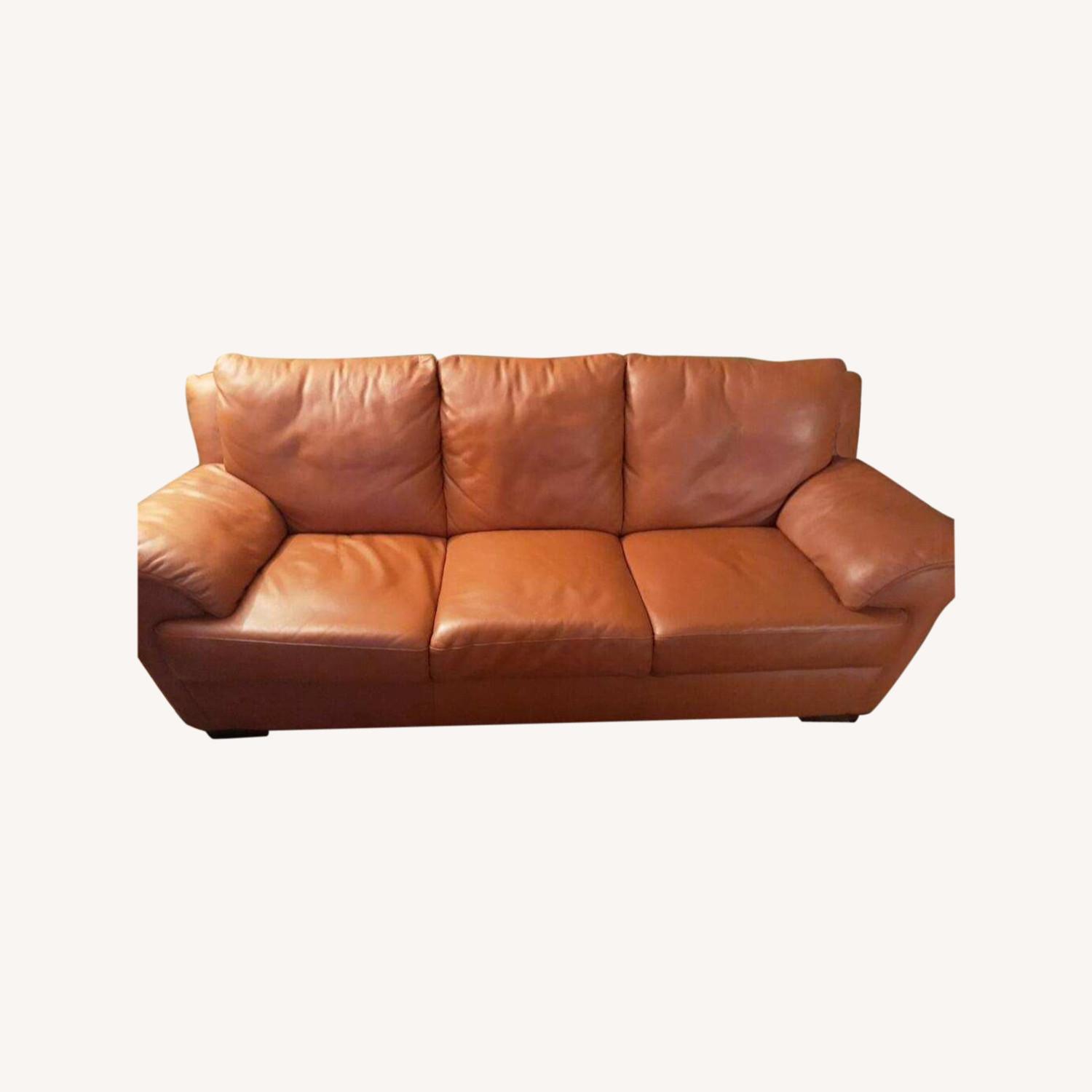 Natuzzi Leather Sofa AptDeco