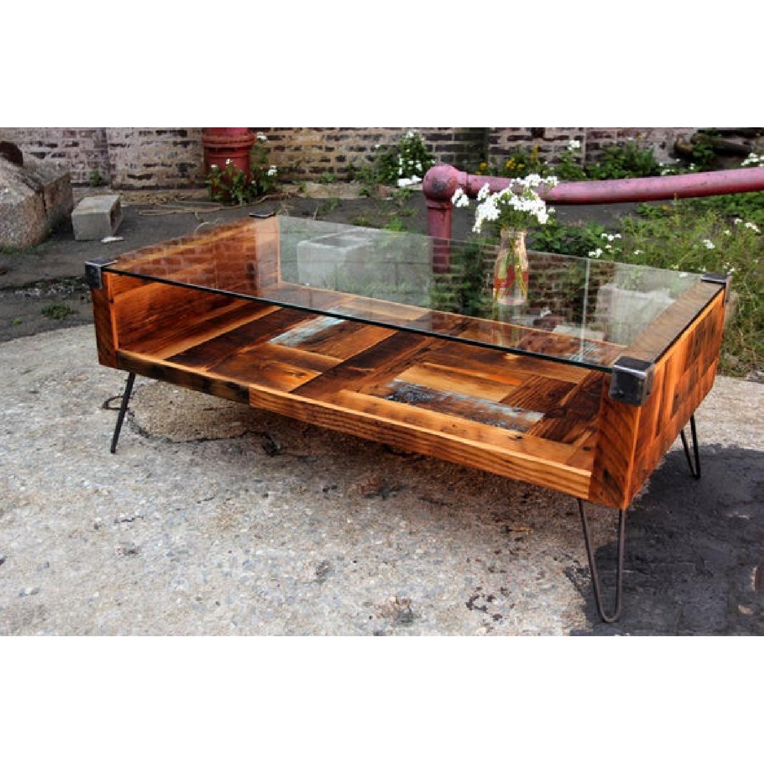 Recycled Brooklyn Inc. Tempered Glass Coffee Table - image-5