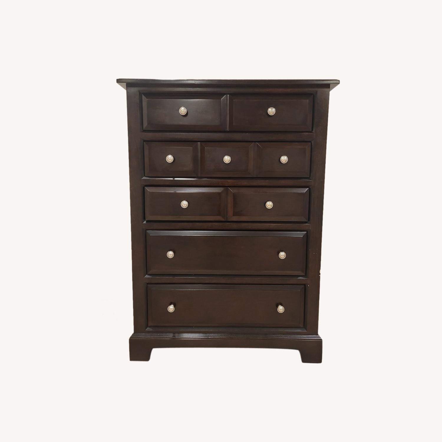 Raymour & Flanigan Dark Brown Dresser AptDeco