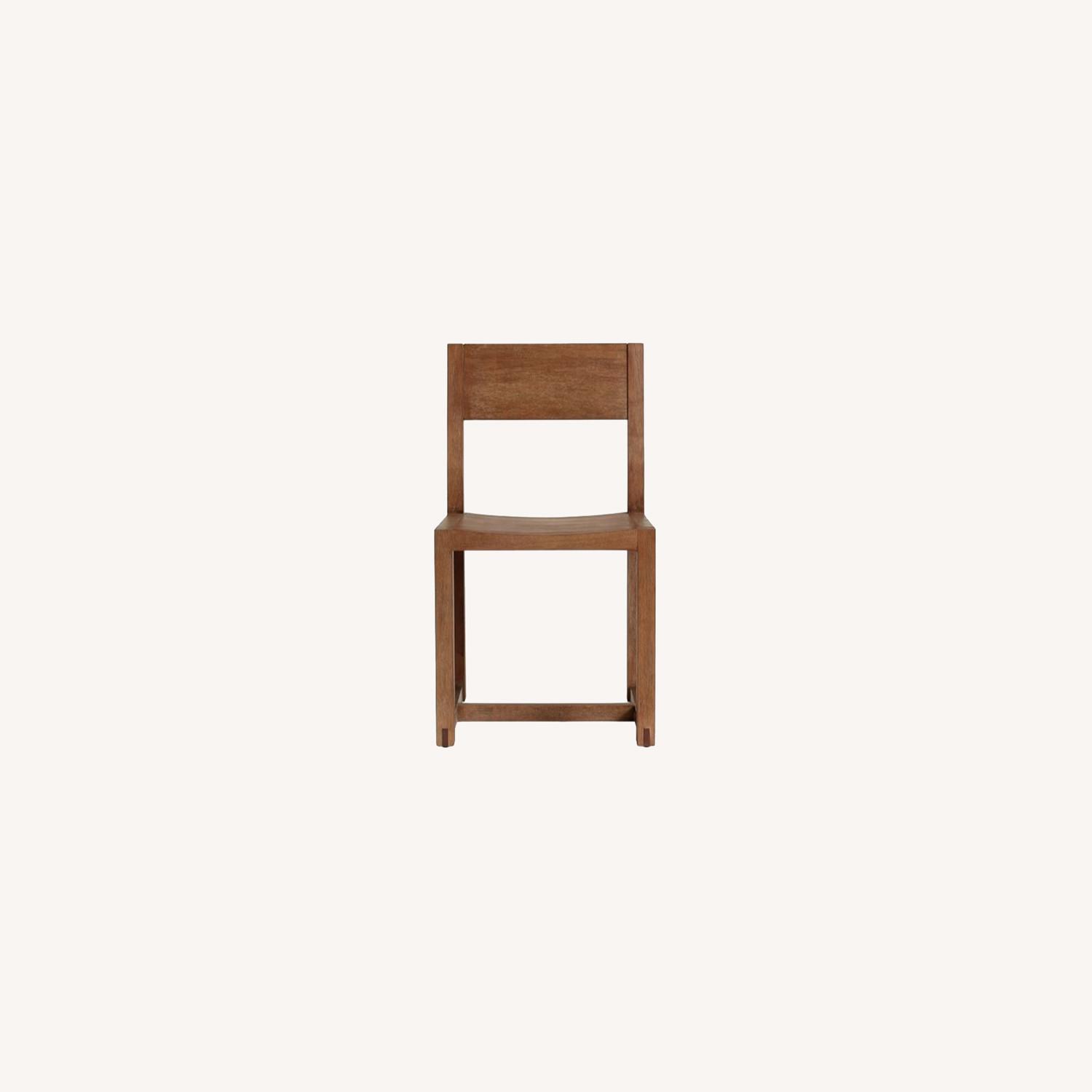 Pottery Barn Reed Dining Chair, Antique Umber - image-0