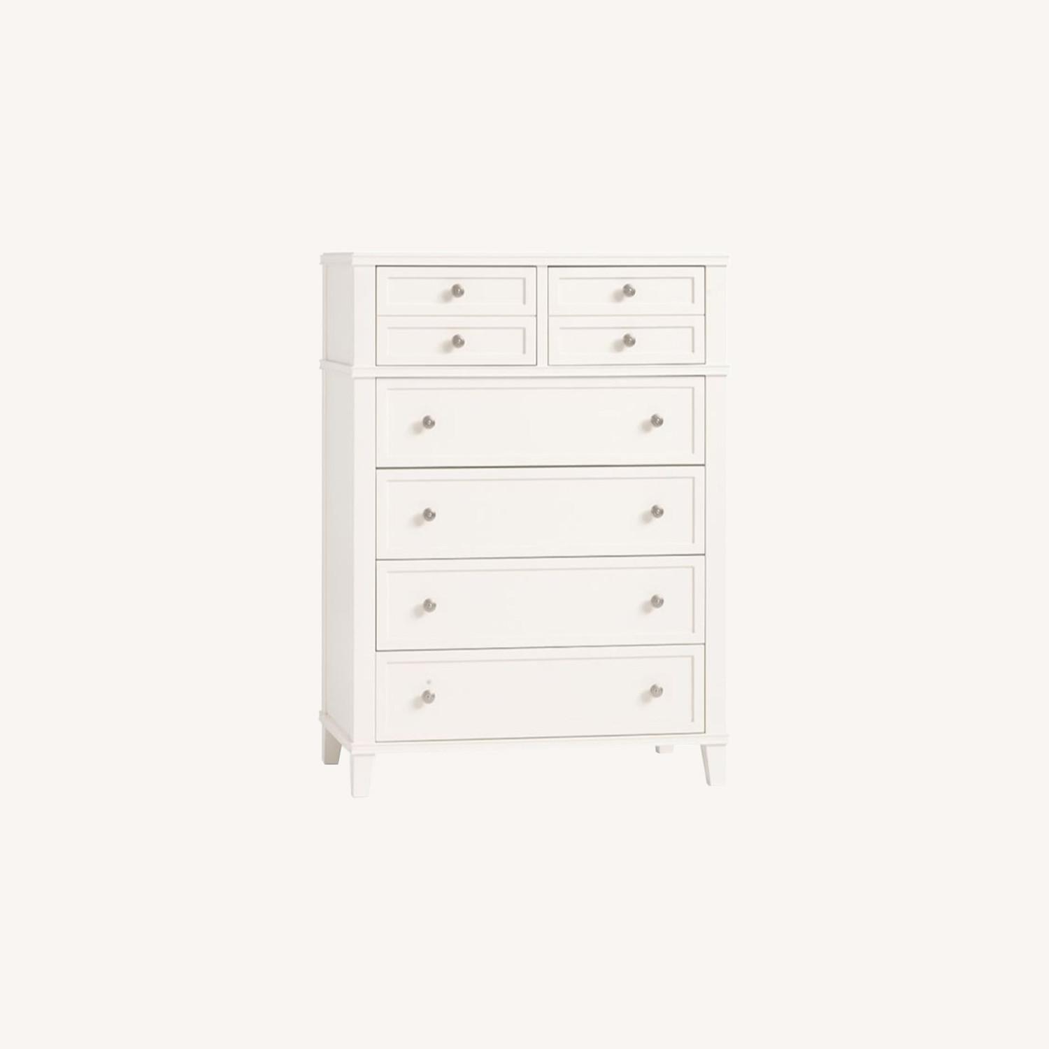 Pottery Barn Clara 6Drawer Tall Dresser,Sky White AptDeco