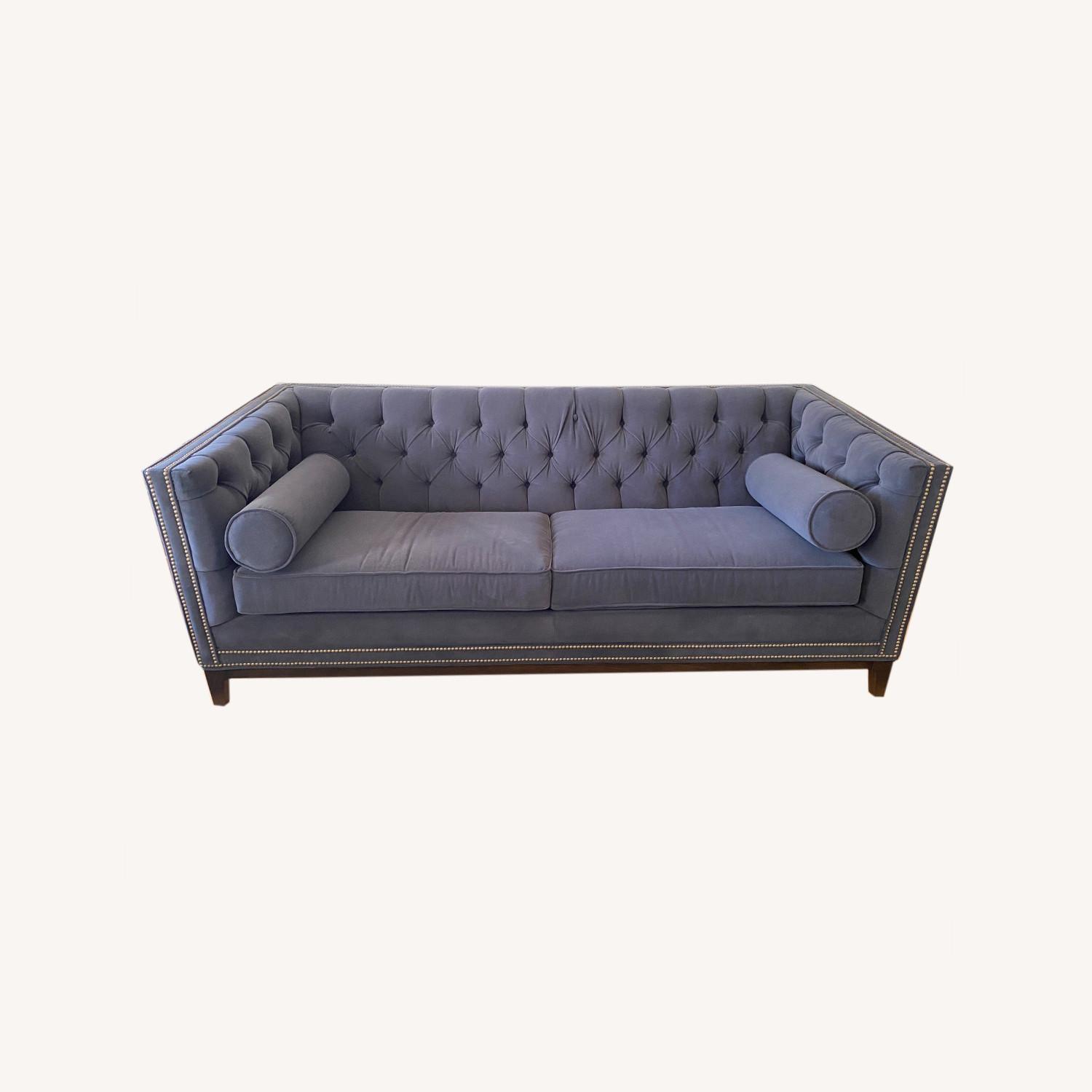 Ethan Allen Velvet sofa AptDeco