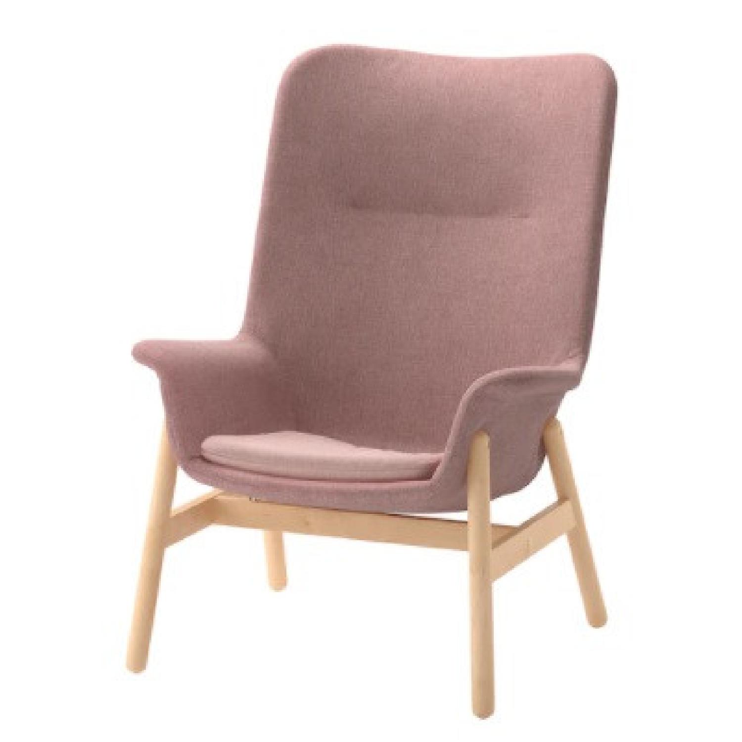 IKEA Tall Light Pink Chair - image-5
