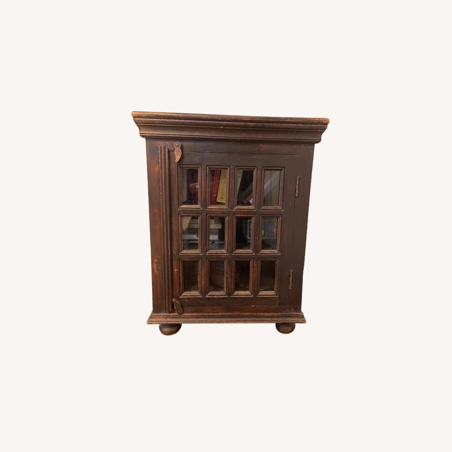 Crate & Barrel Faulkner Side Table Storage AptDeco