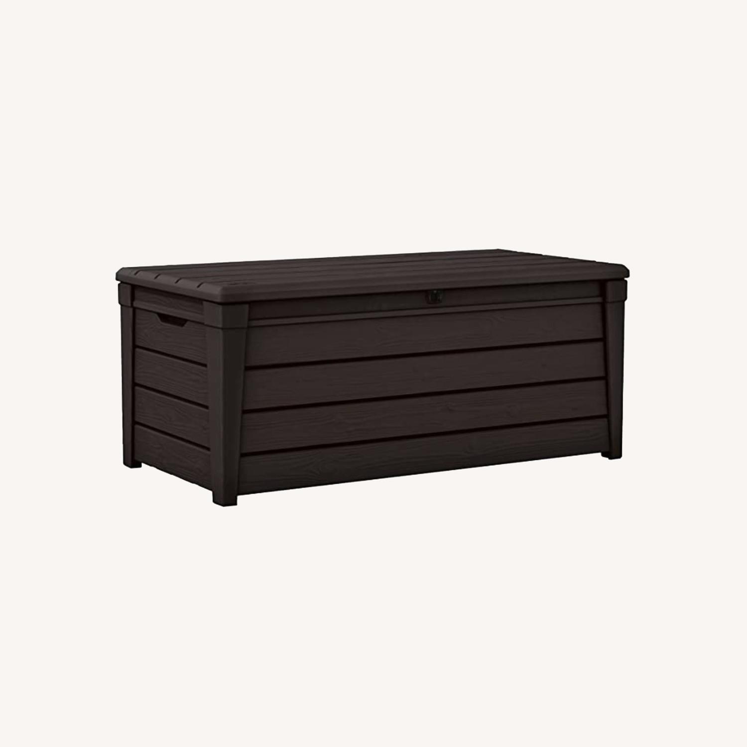 Keter Brightwood 120 Gallon Outdoor Storage AptDeco