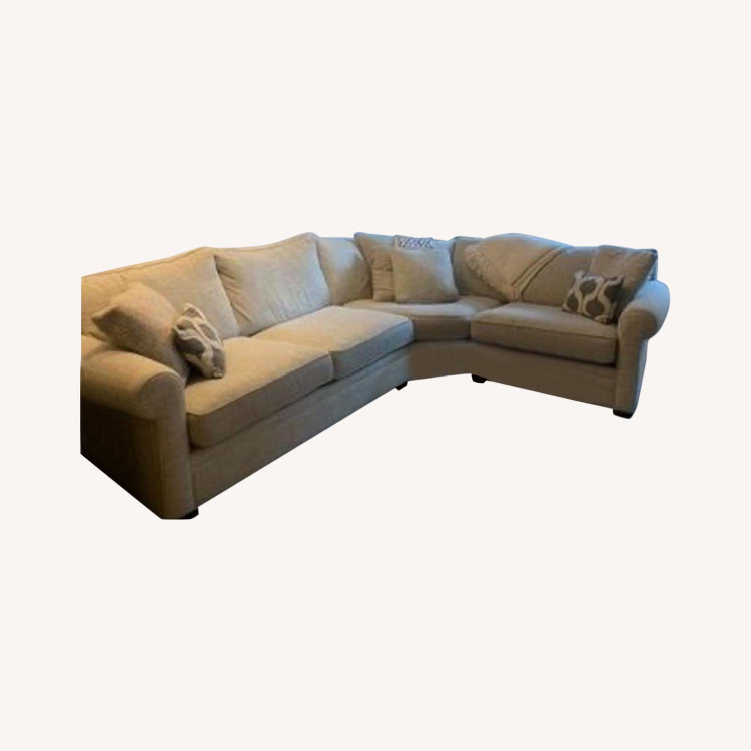 Macy's Custom Sectional Couch AptDeco