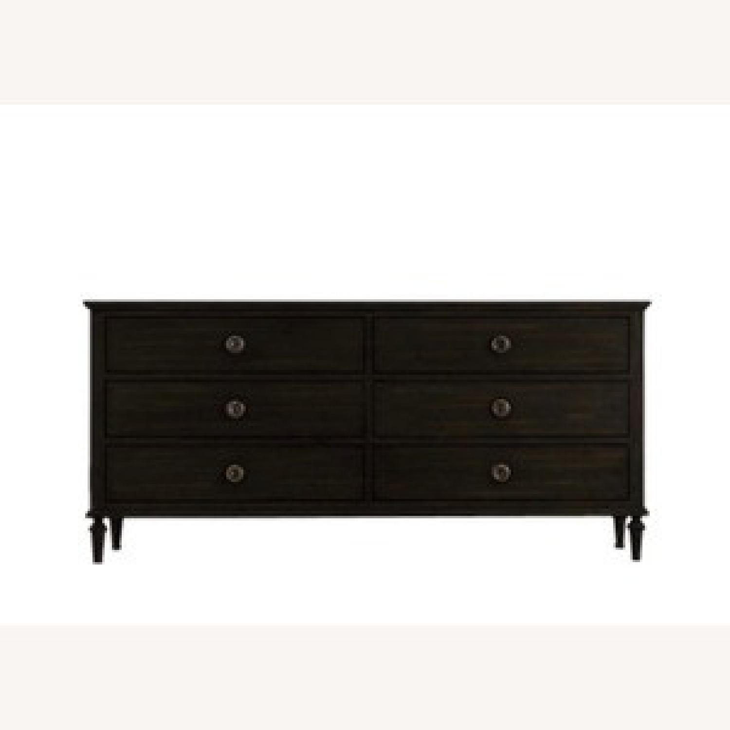 Restoration Hardware Maison 6drawer Dresser in Antique Black - image-2