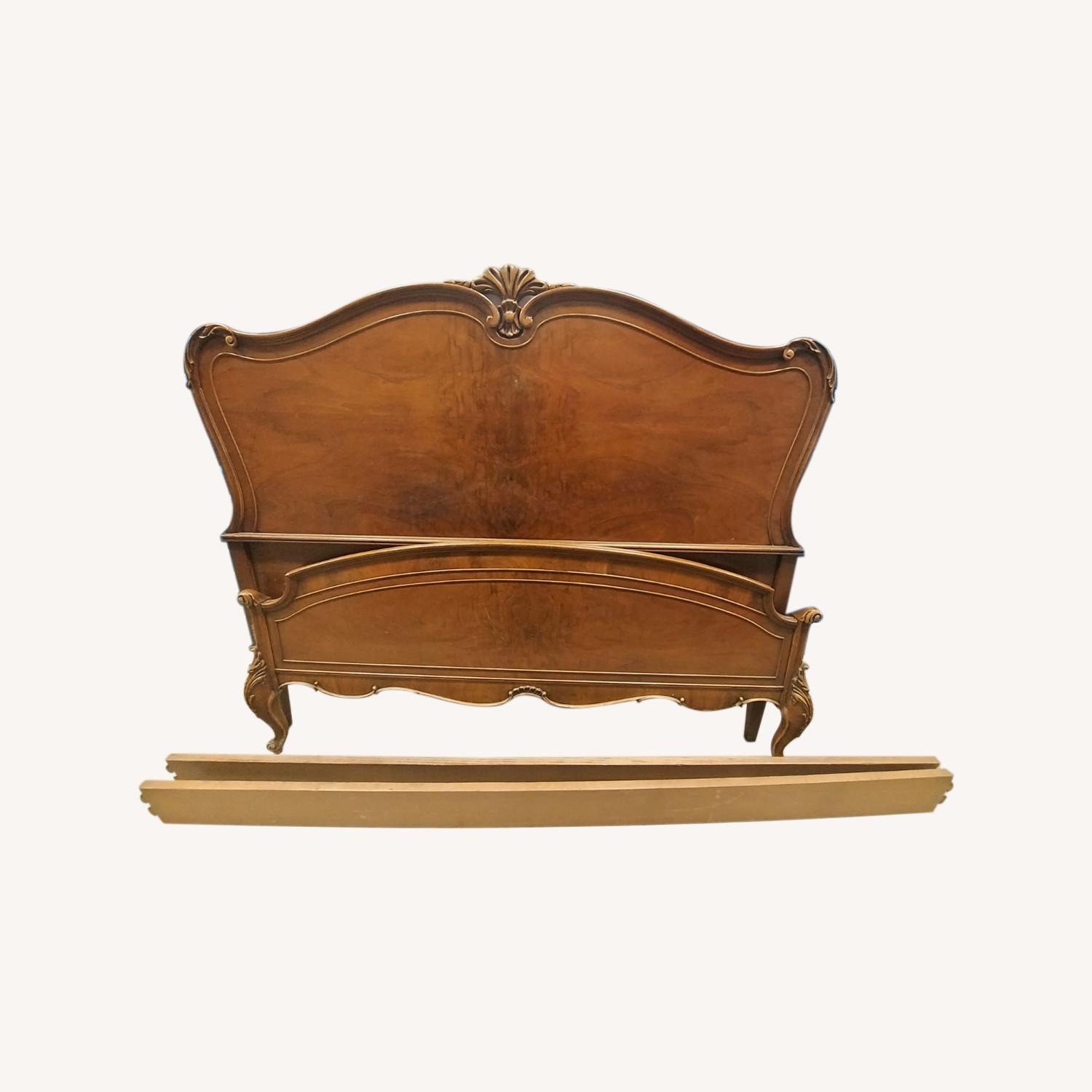 Antique Art Nouveau Full Headboard and Footboard AptDeco