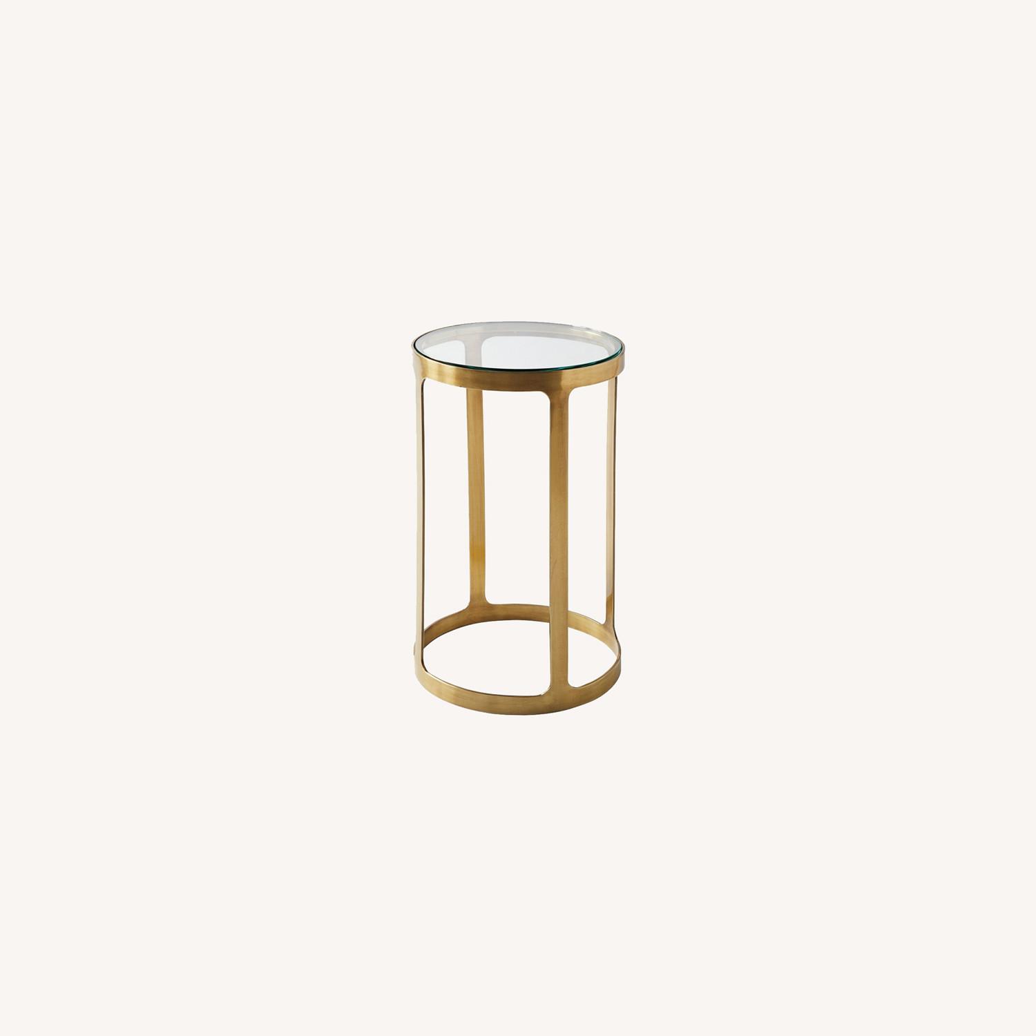 Serena and Lily Brass Side Table AptDeco