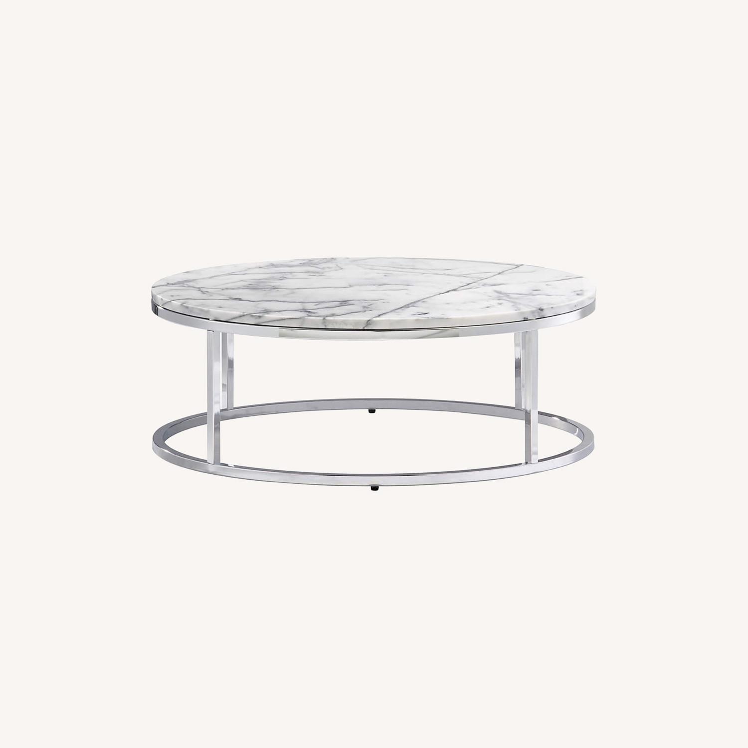 CB2 Smart Round Coffee Table AptDeco