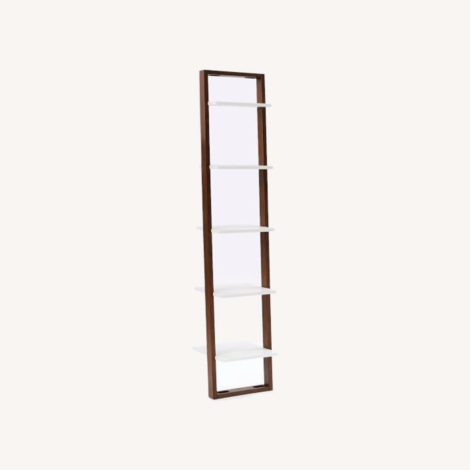 West Elm Ladder Leaning Bookshelf (Narrow 17") AptDeco