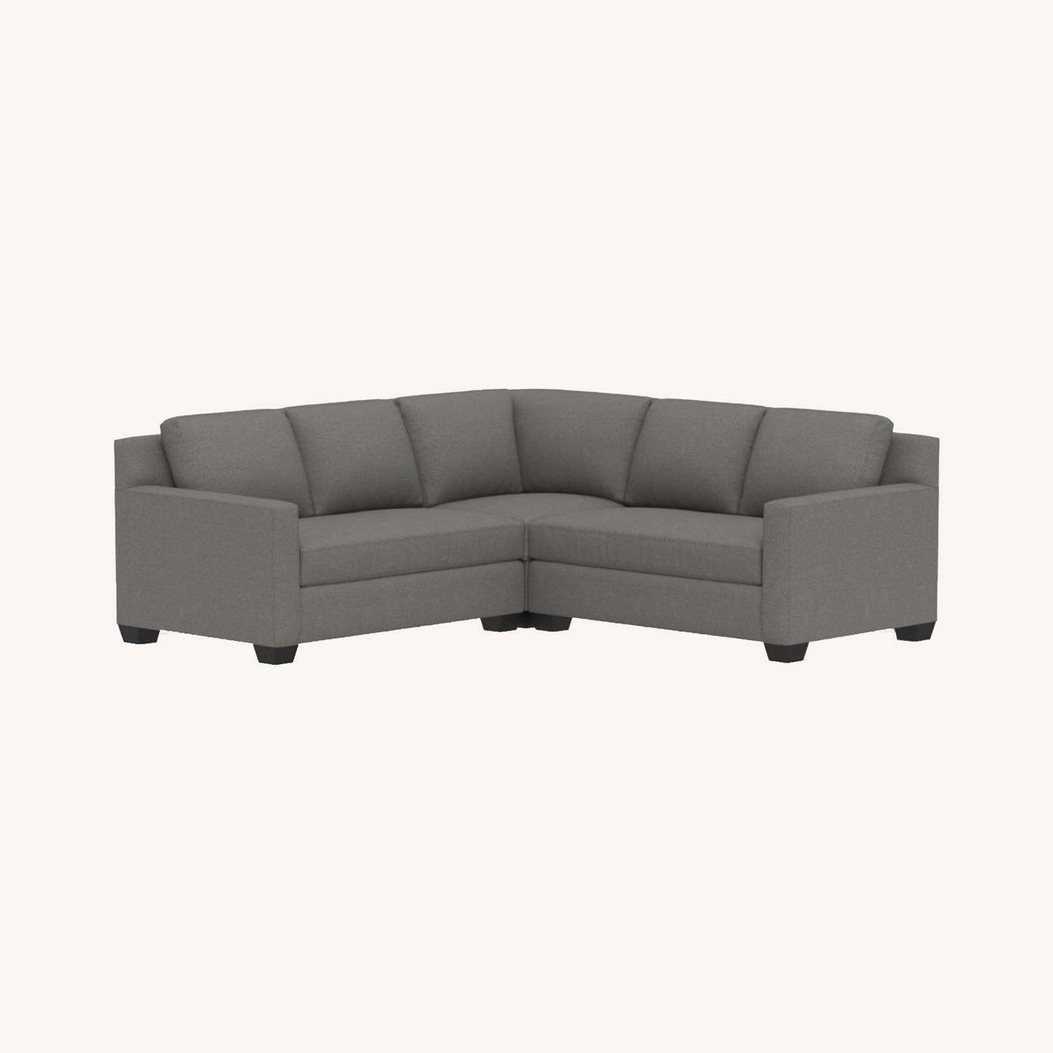 Pottery Barn York Square Arm 3 piece LSectional AptDeco